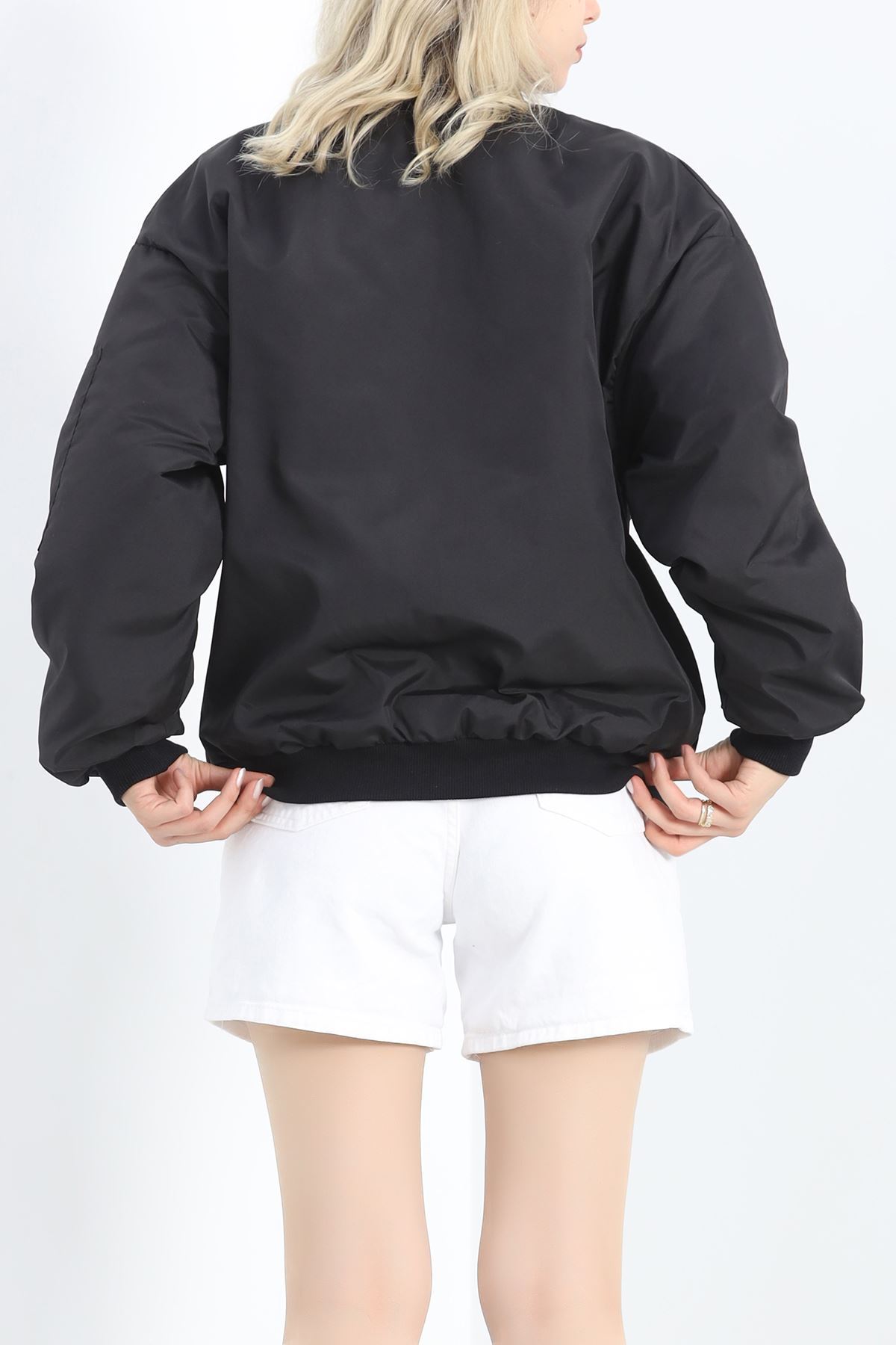 Unisex Bomber Ceket Siyah - 20362.1761.
