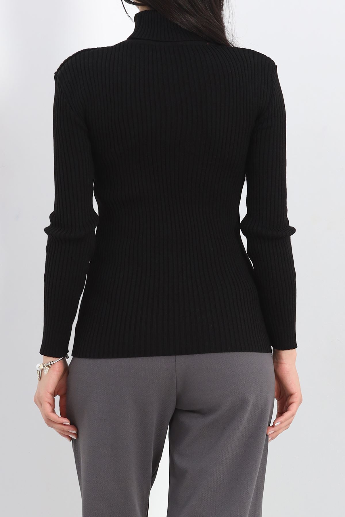 Tam Balıkçı Triko Body Siyah - 20107.1547.