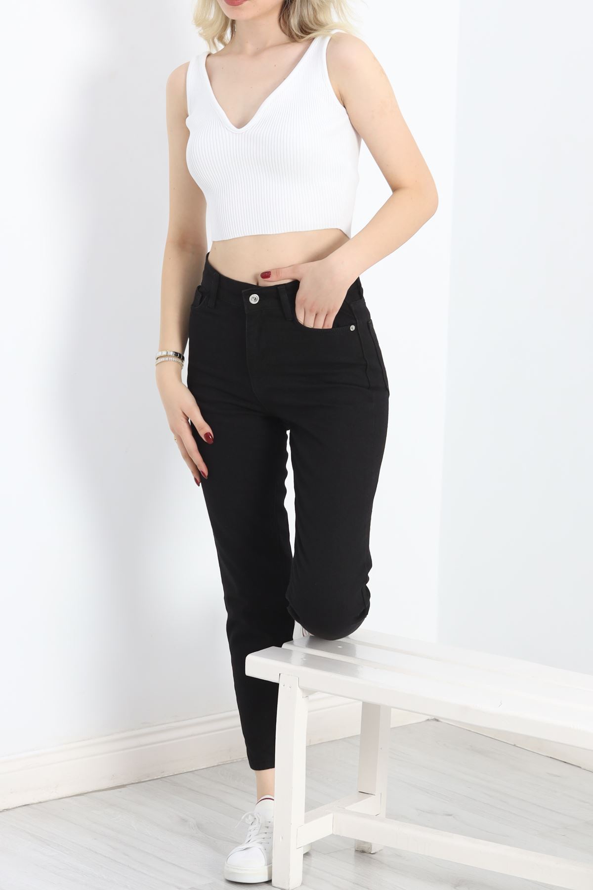 Mom Boyfriend Jeans Siyah - 20432.1778.