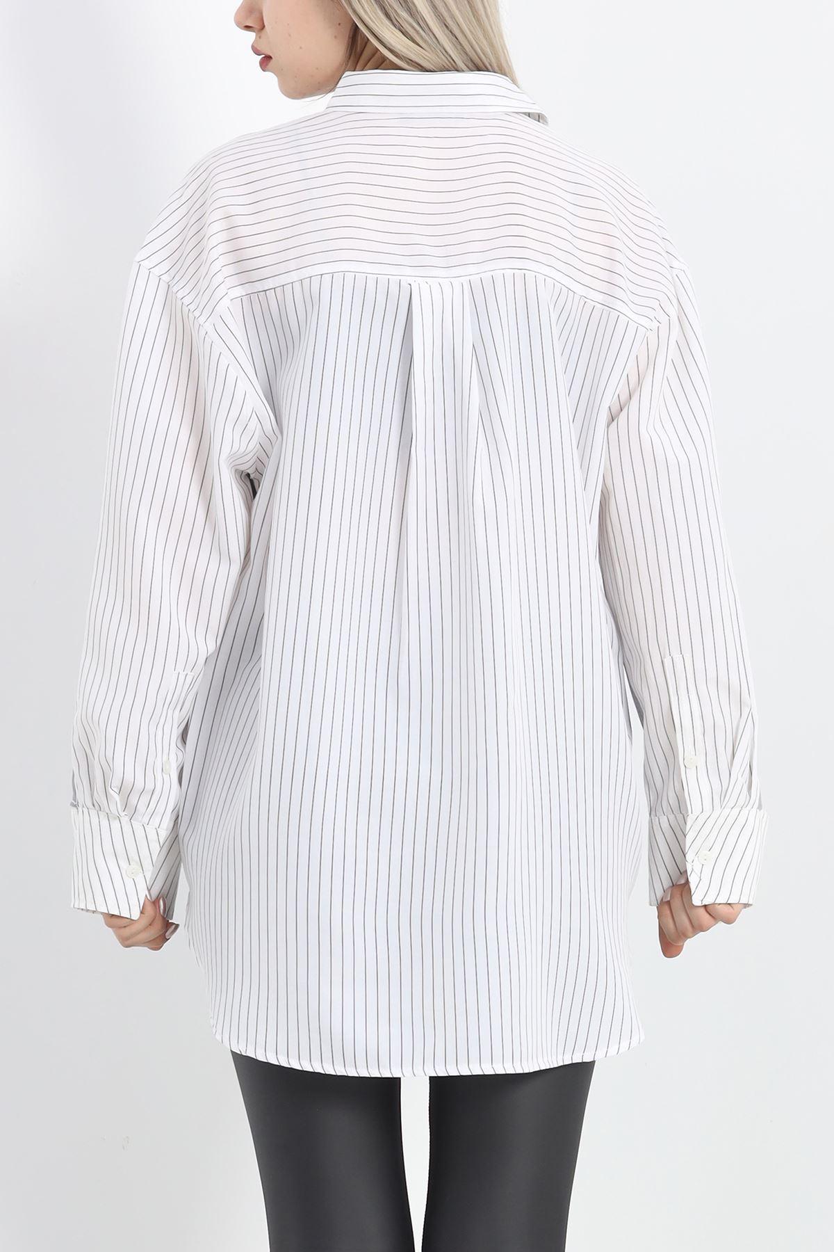 Çift Renk Oversize Gömlek Dumangri - 12285.148.