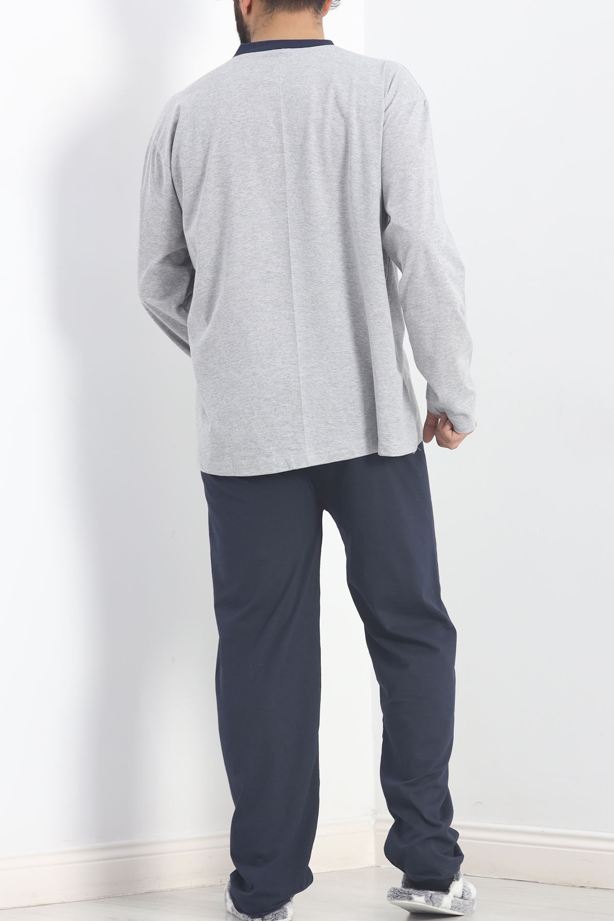 Erkek Pijama Takımı Gri - 20215.1838.