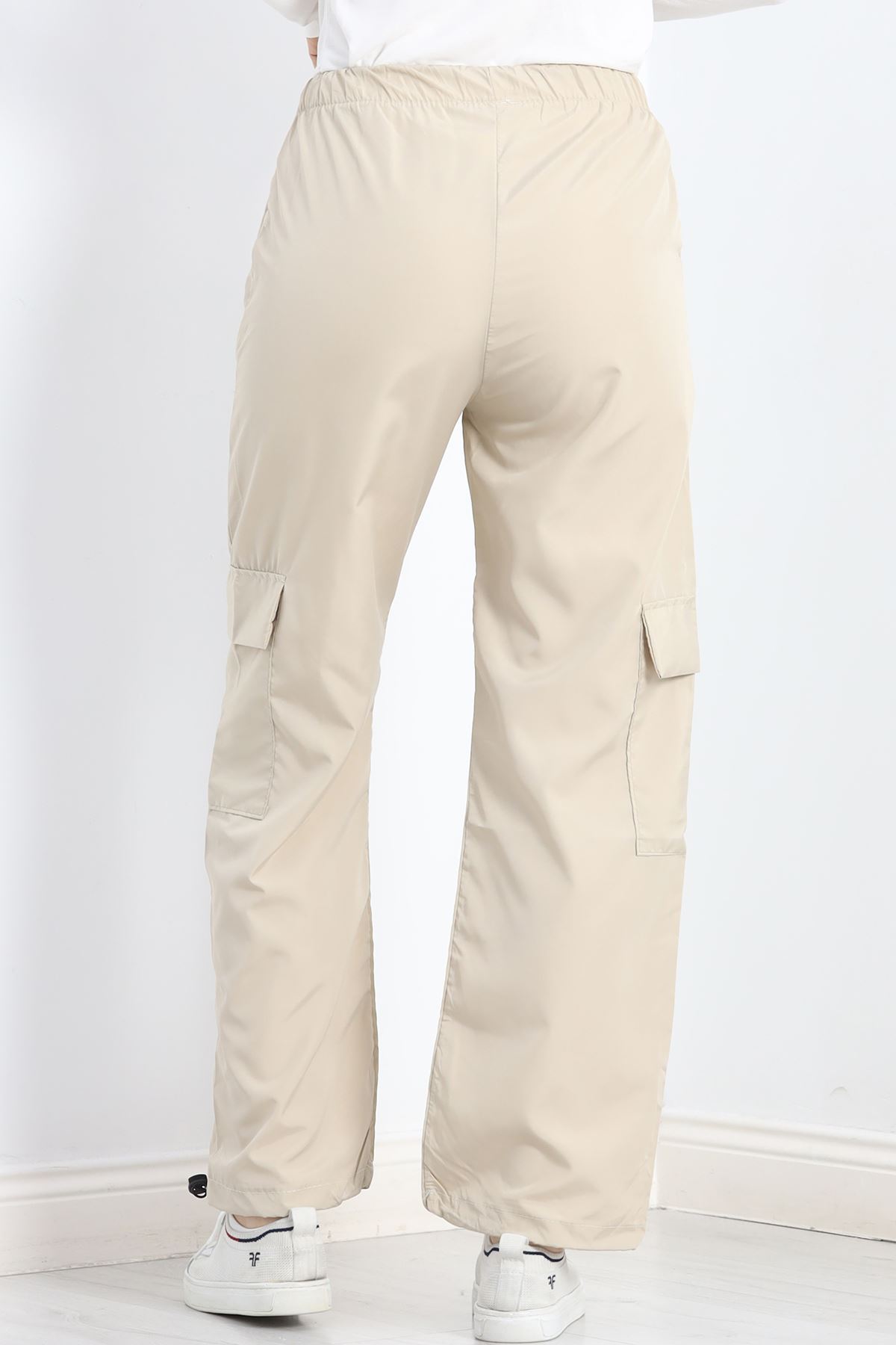 Kargo Cep Paraşüt Kumaş Pantolon Taş - 931.1247.