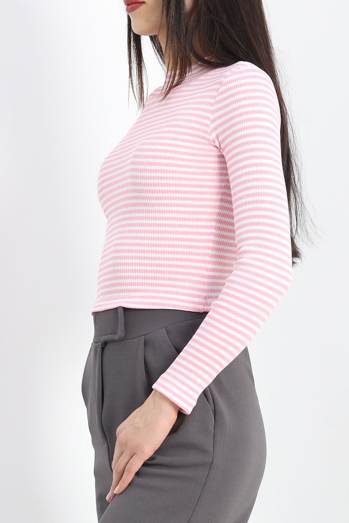 Kaşkorse Yarım Balıkçı Fitilli Basic Body Pembe - 19342.1567.