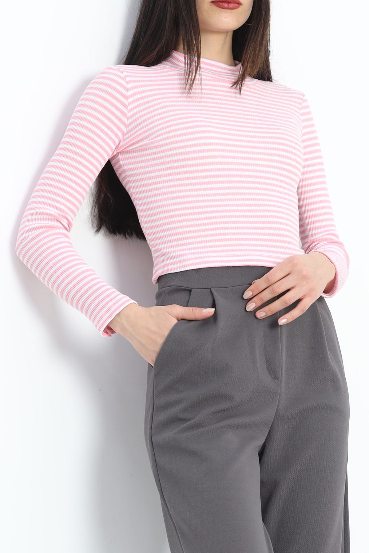 Kaşkorse Yarım Balıkçı Fitilli Basic Body Pembe - 19342.1567.