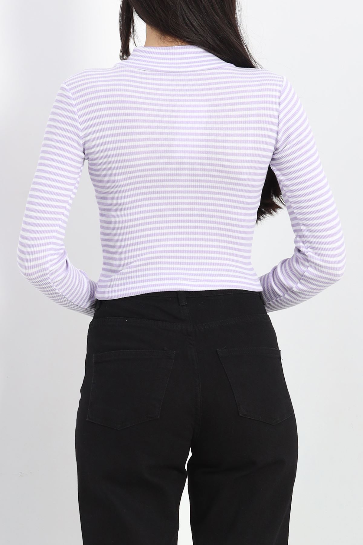 Kaşkorse Yarım Balıkçı Fitilli Basic Body Lila - 19342.1567.