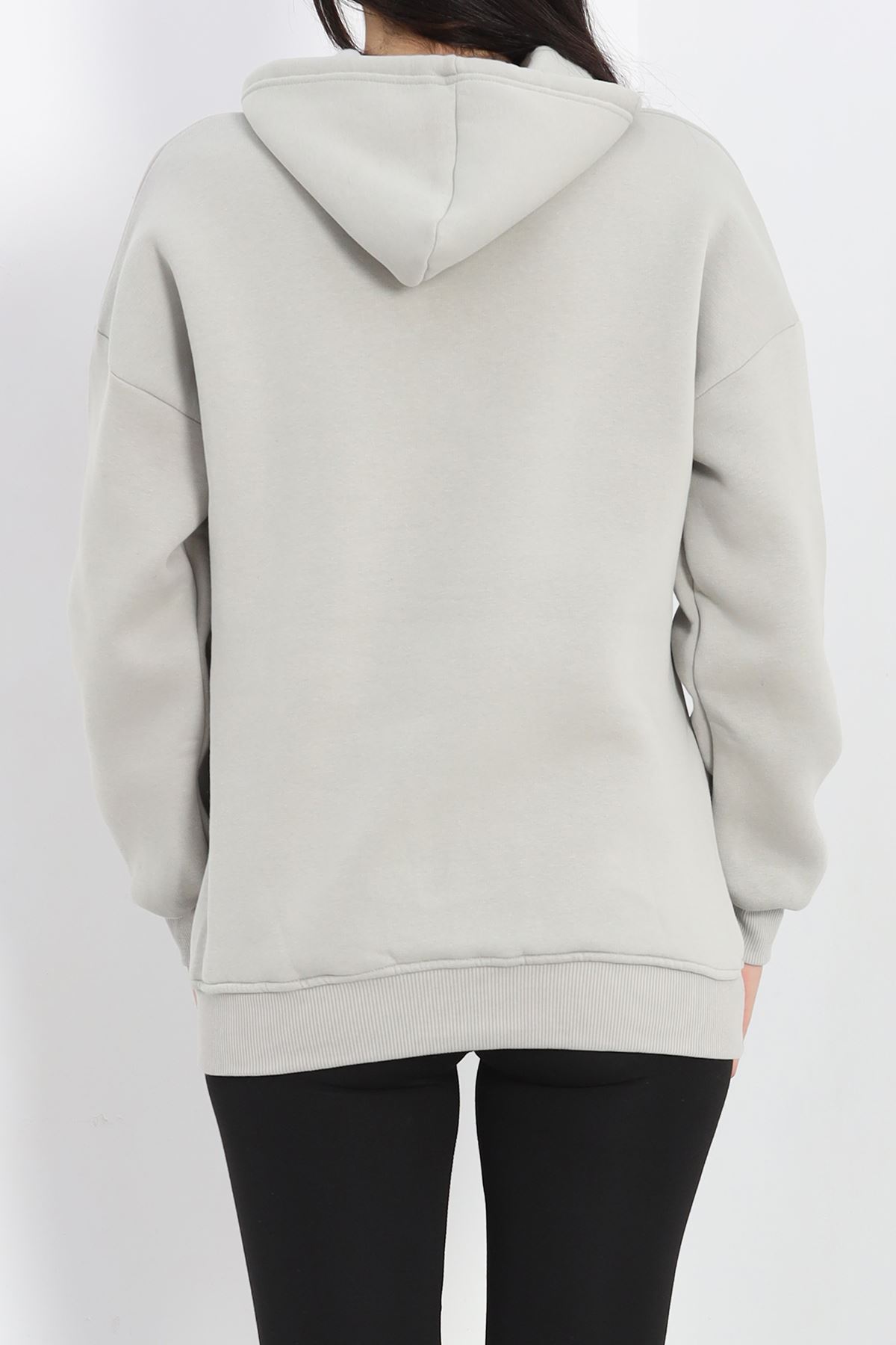 Kanguru Cepli Kapşonlu Sweat Açıkmint - 20960.1878.