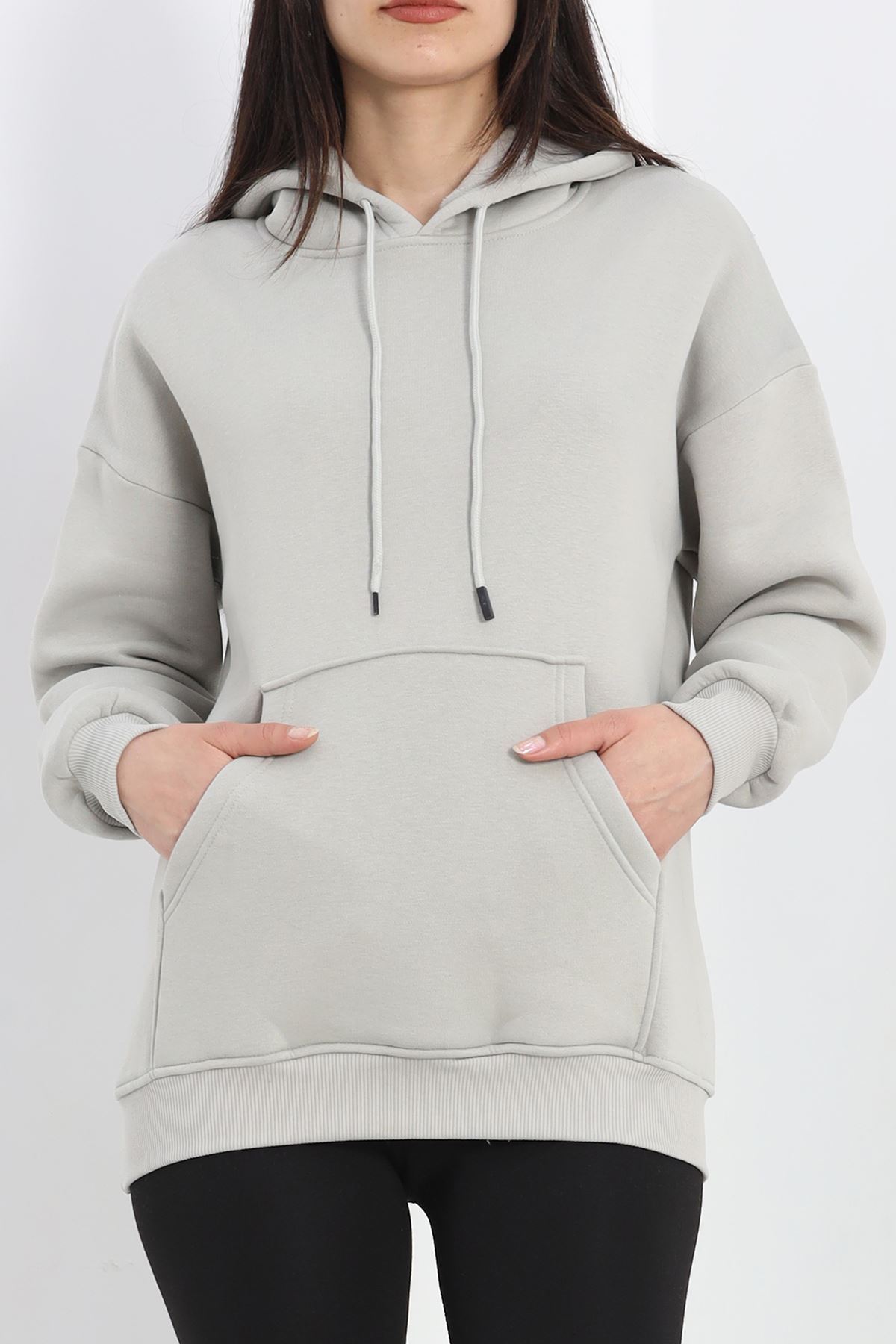 Kanguru Cepli Kapşonlu Sweat Açıkmint - 20960.1878.