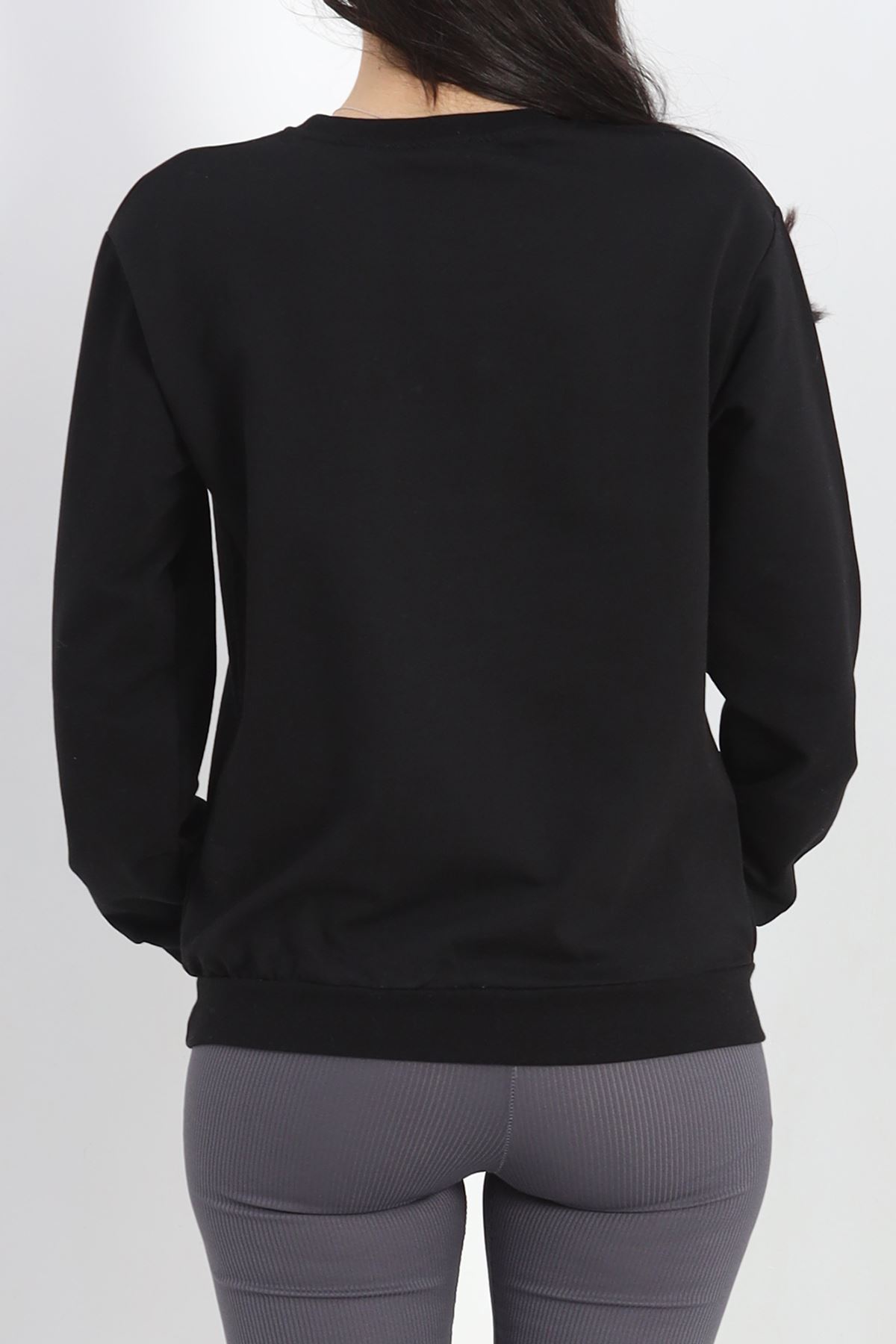 2 İplik Sweat Siyah - 20086.1865.