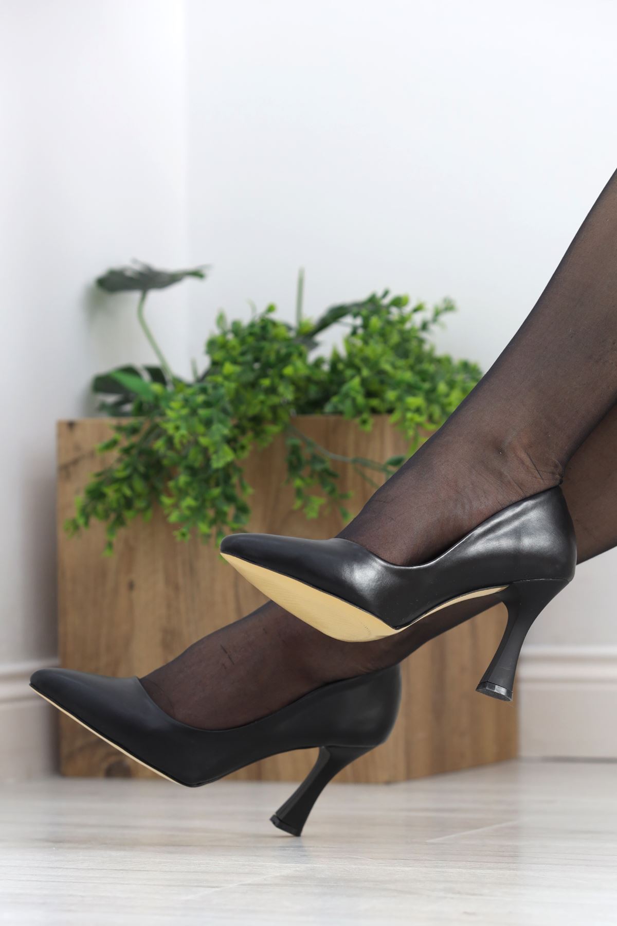 8 Cm Topuklu Stiletto Siyahderi - 20558.264.