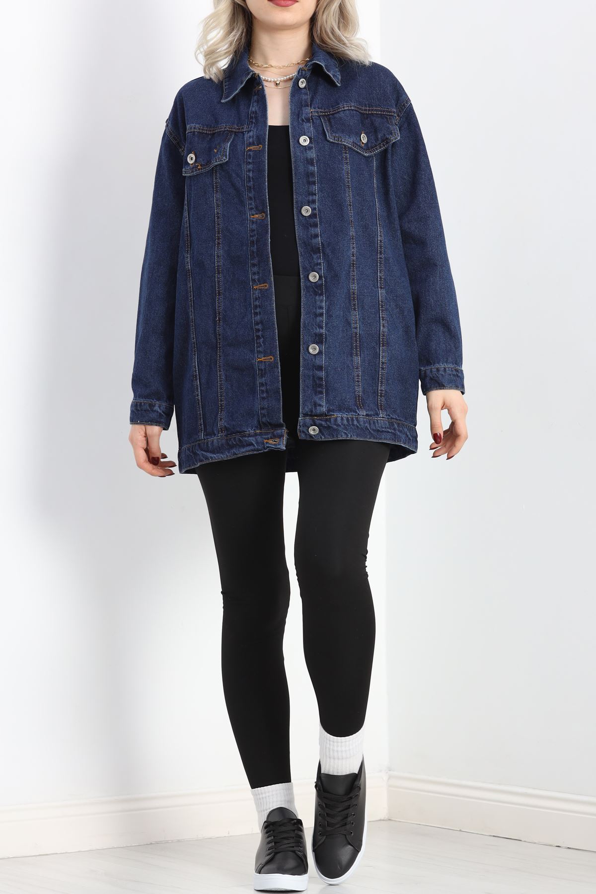 Denim Kot Ceket Koyumavi - 20817.1778.