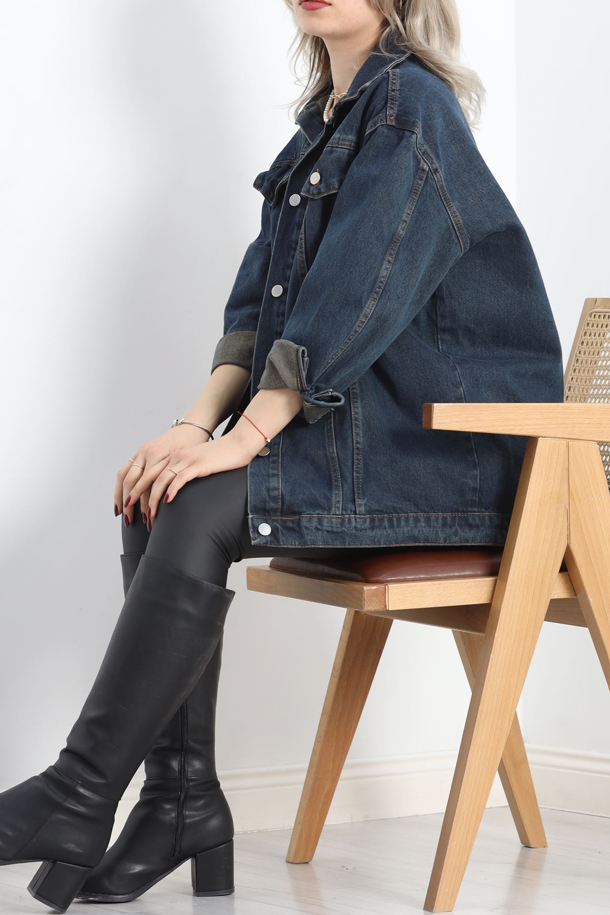 Denim Kot Ceket Mavitint - 20817.1778.