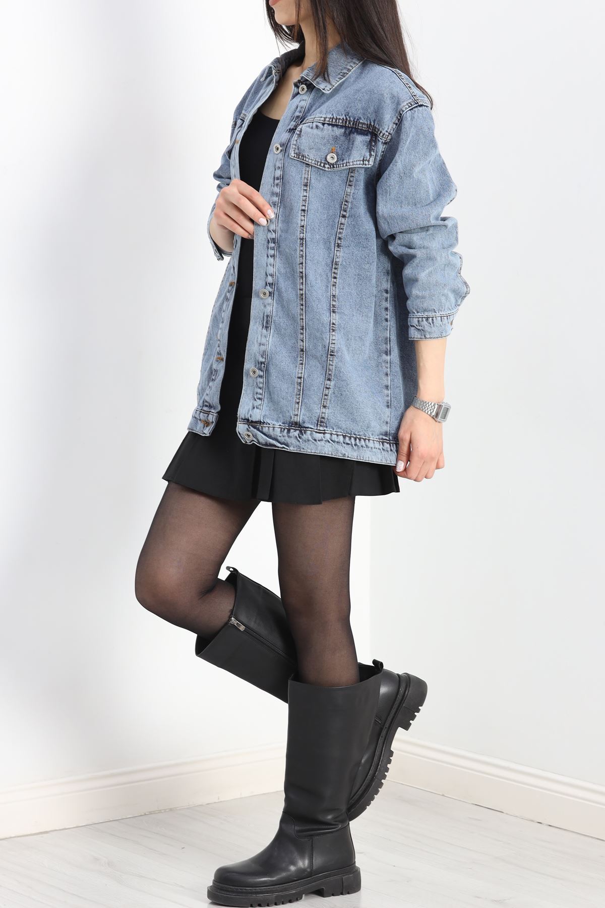 Denim Kot Ceket Açıkmavi - 20817.1778.