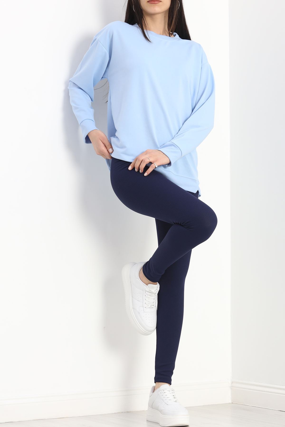 2 İp Bisiklet Yaka Sweat Bebemavi - 20790.1878.
