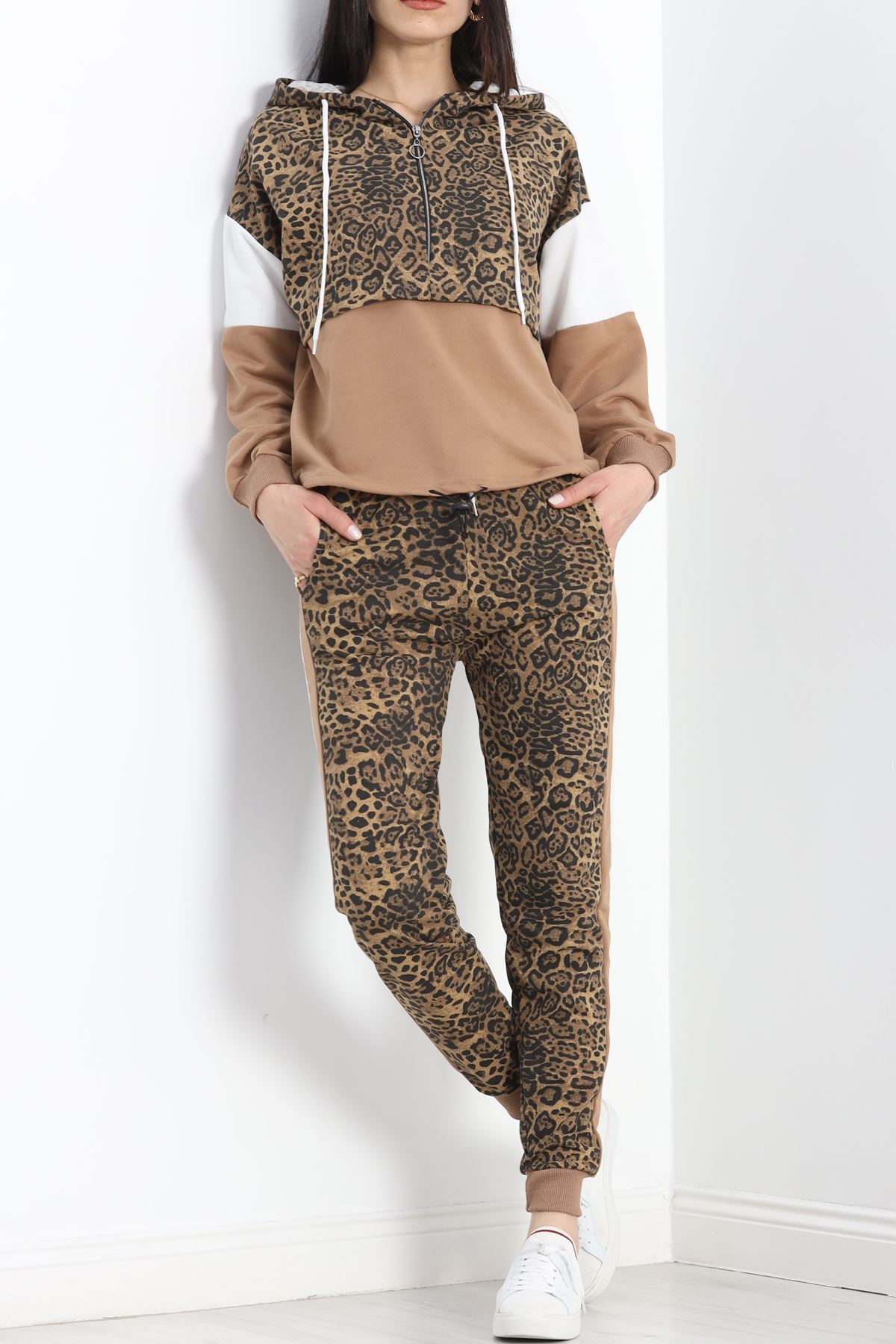 Parçalı Eşofman Takımı Leoparkahve - 8122.1005.