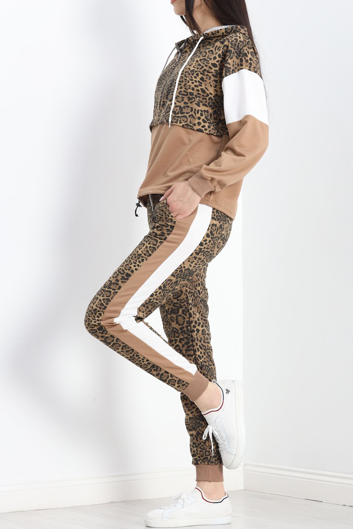 Parçalı Eşofman Takımı Leoparkahve - 8122.1005.
