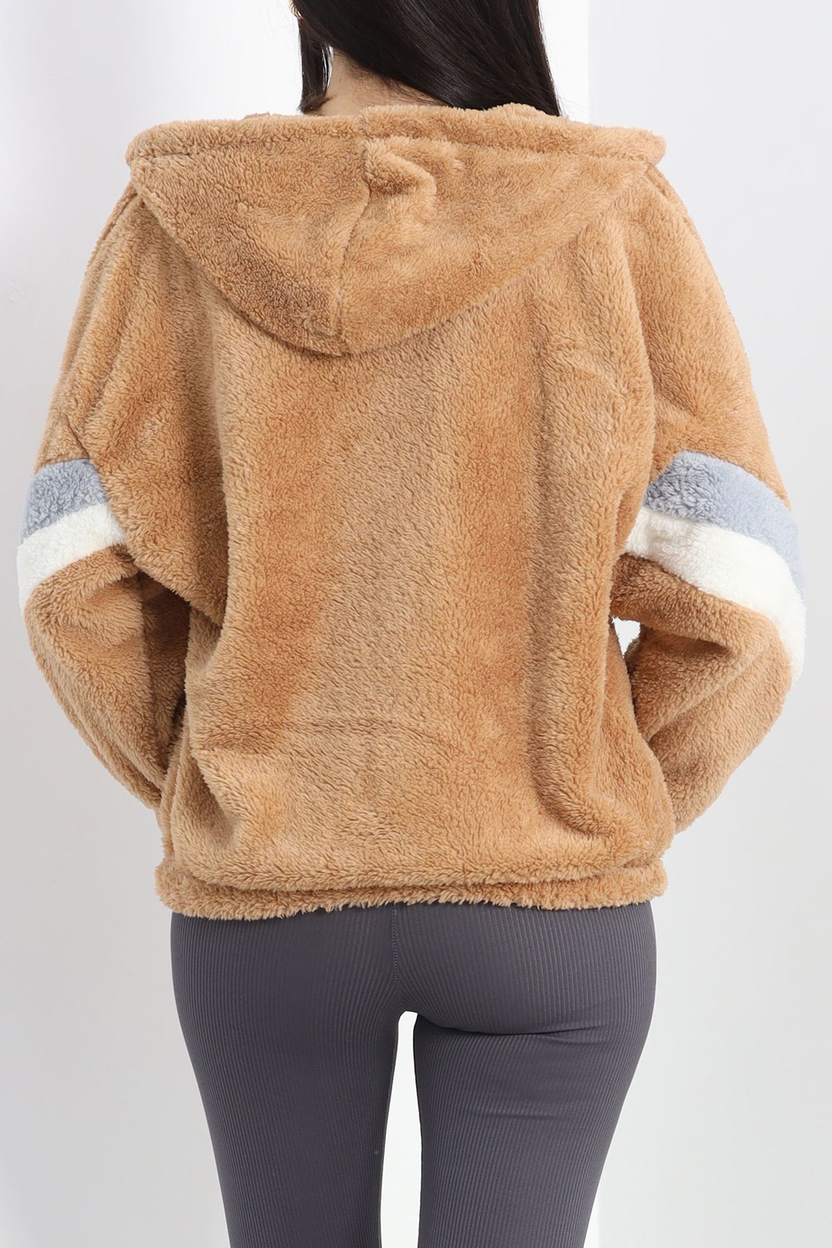 Peluş Ceket Sütlükahve - 12348.701.