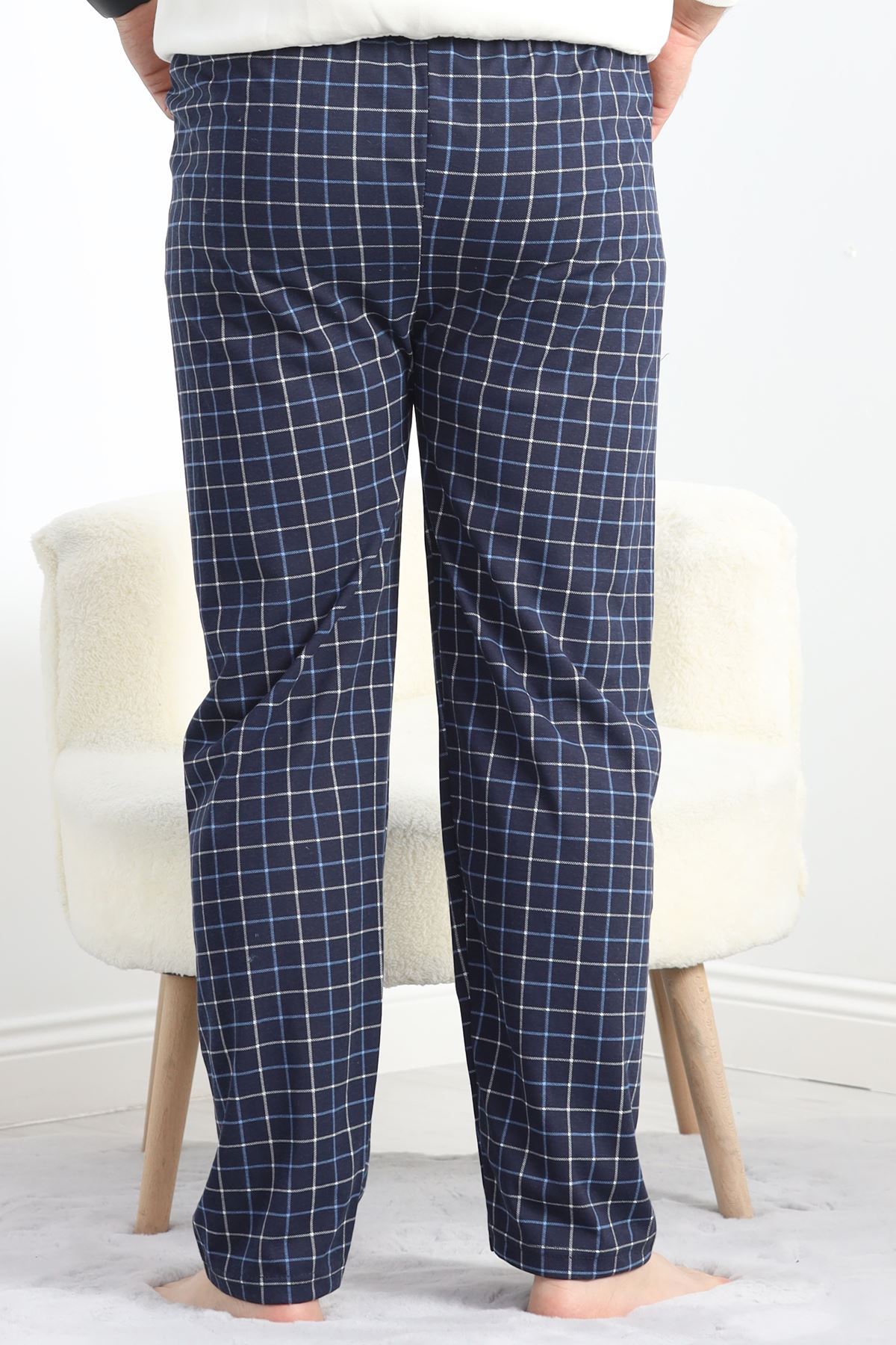 Erkek Pijama Altı Lacivertkareli - 18529.1838.