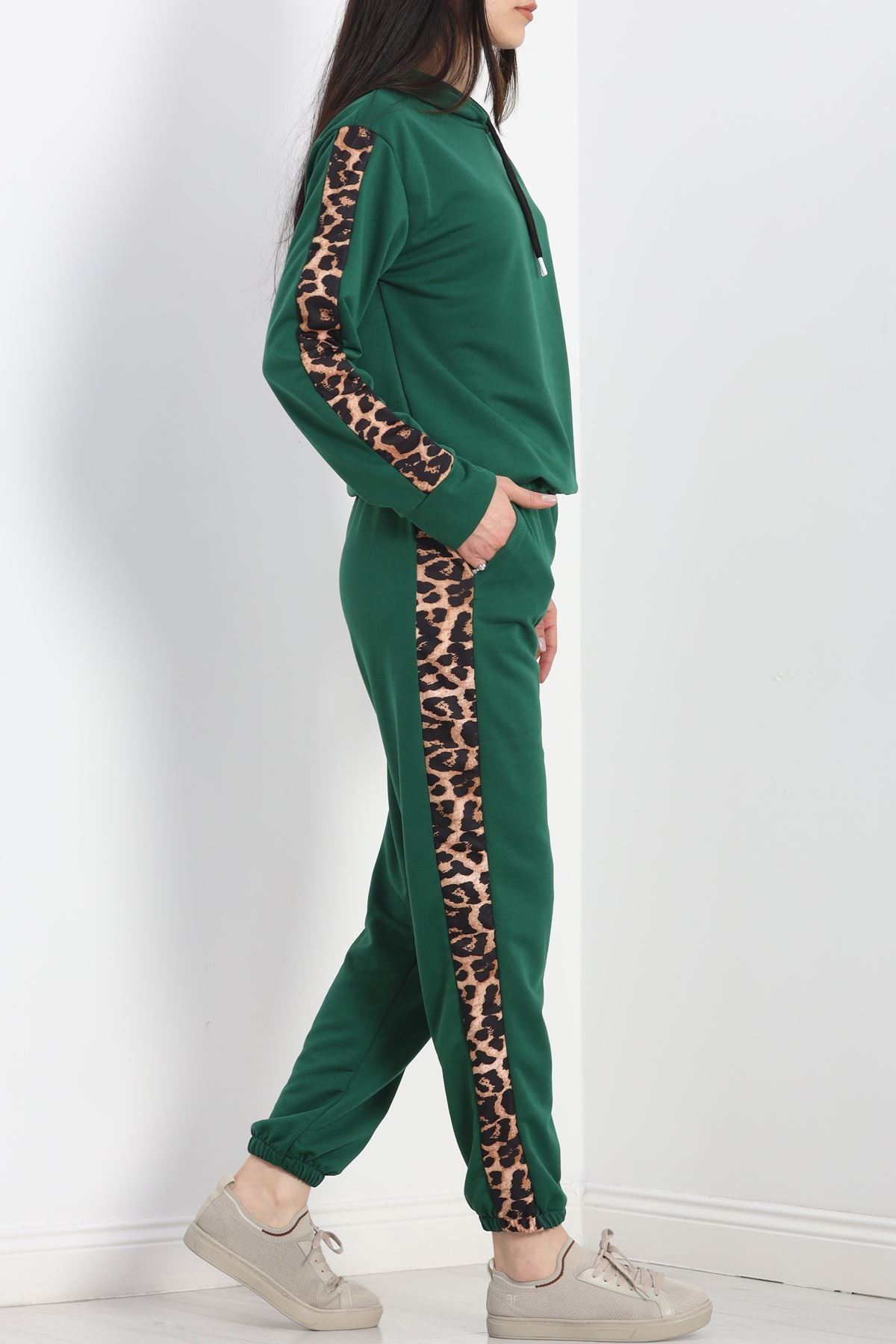 Leopar Garnili Takım Zümrüt - 20112.1857.
