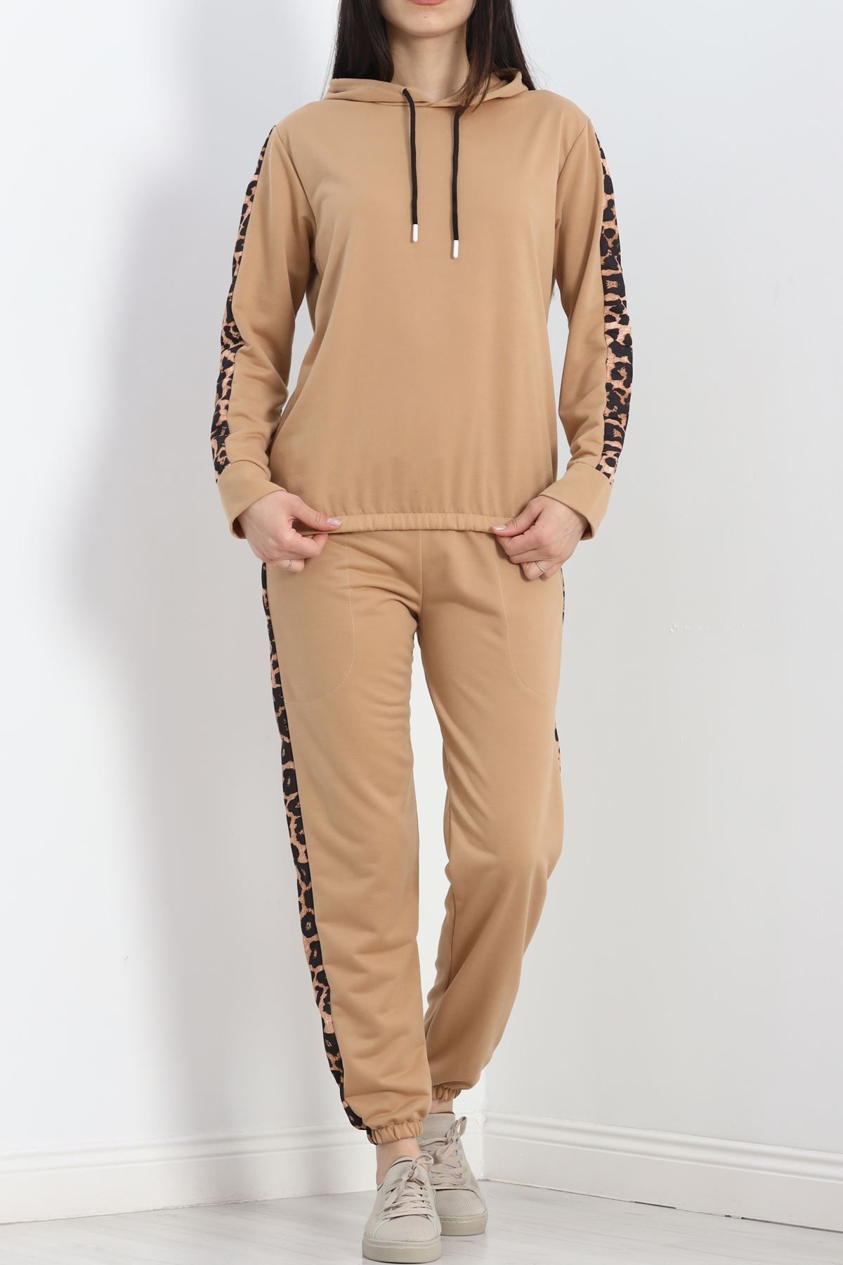 Leopar Garnili Takım Sütlükahve - 20112.1857.