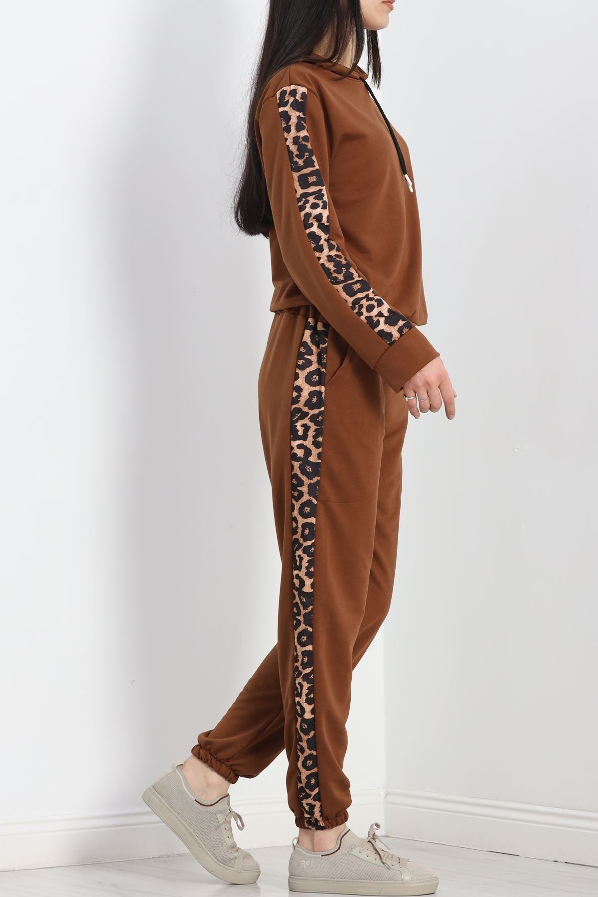 Leopar Garnili Takım Kahve - 20112.1857.