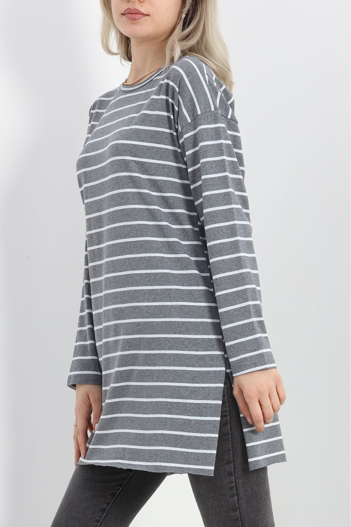 Çizgili Tunik Fümebeyaz - 11313.1567.