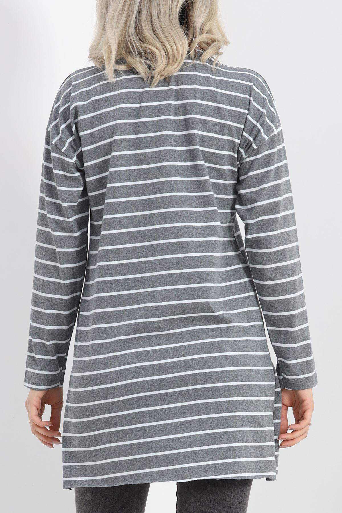 Çizgili Tunik Fümebeyaz - 11313.1567.