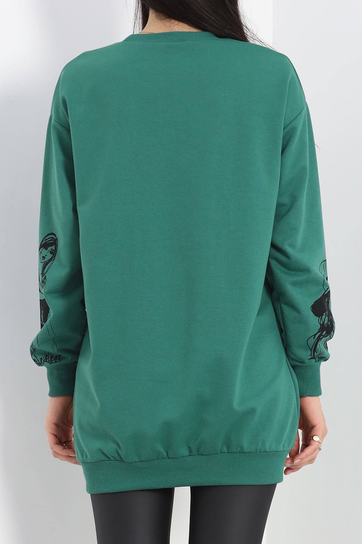 Baskılı İki İplik Tunik Sweat Nefti - 40044.555.