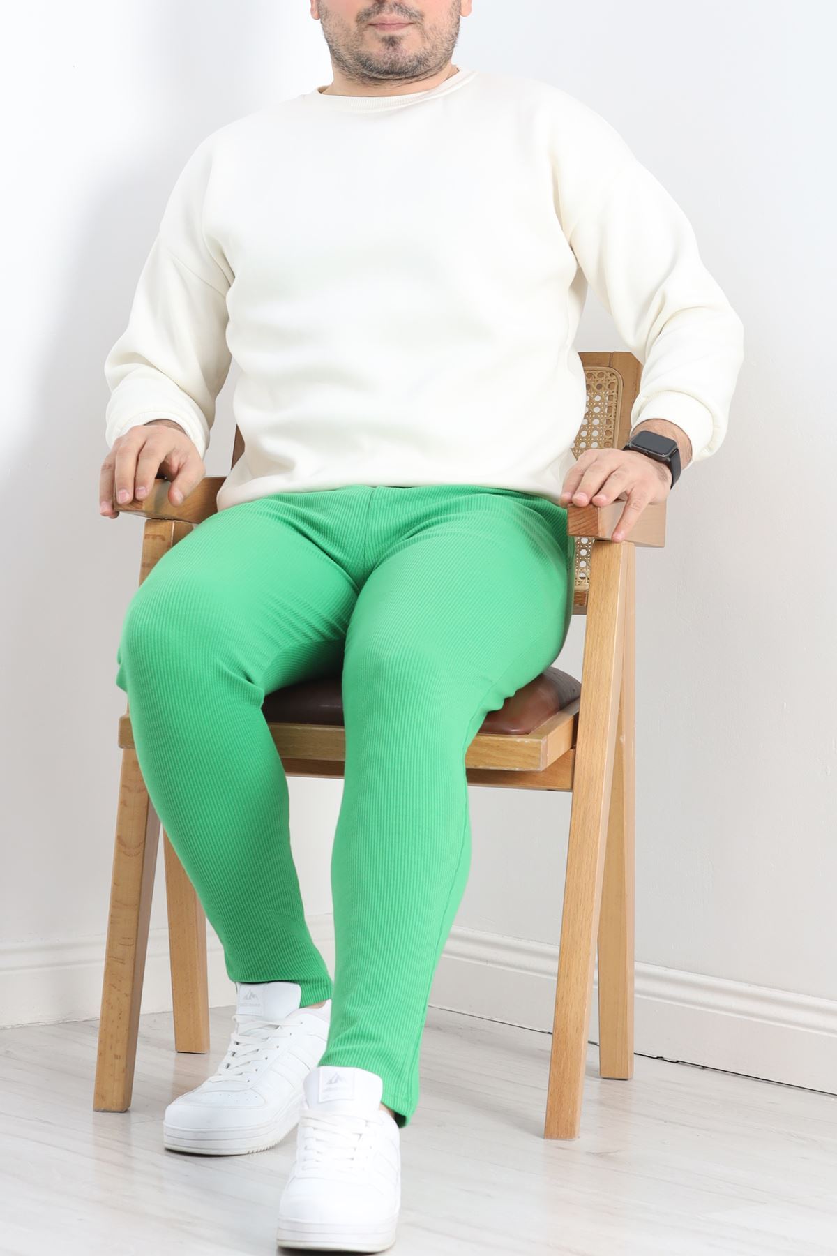 Örme Kumaş Pantolon Açıkyeşil - 30008.1874.