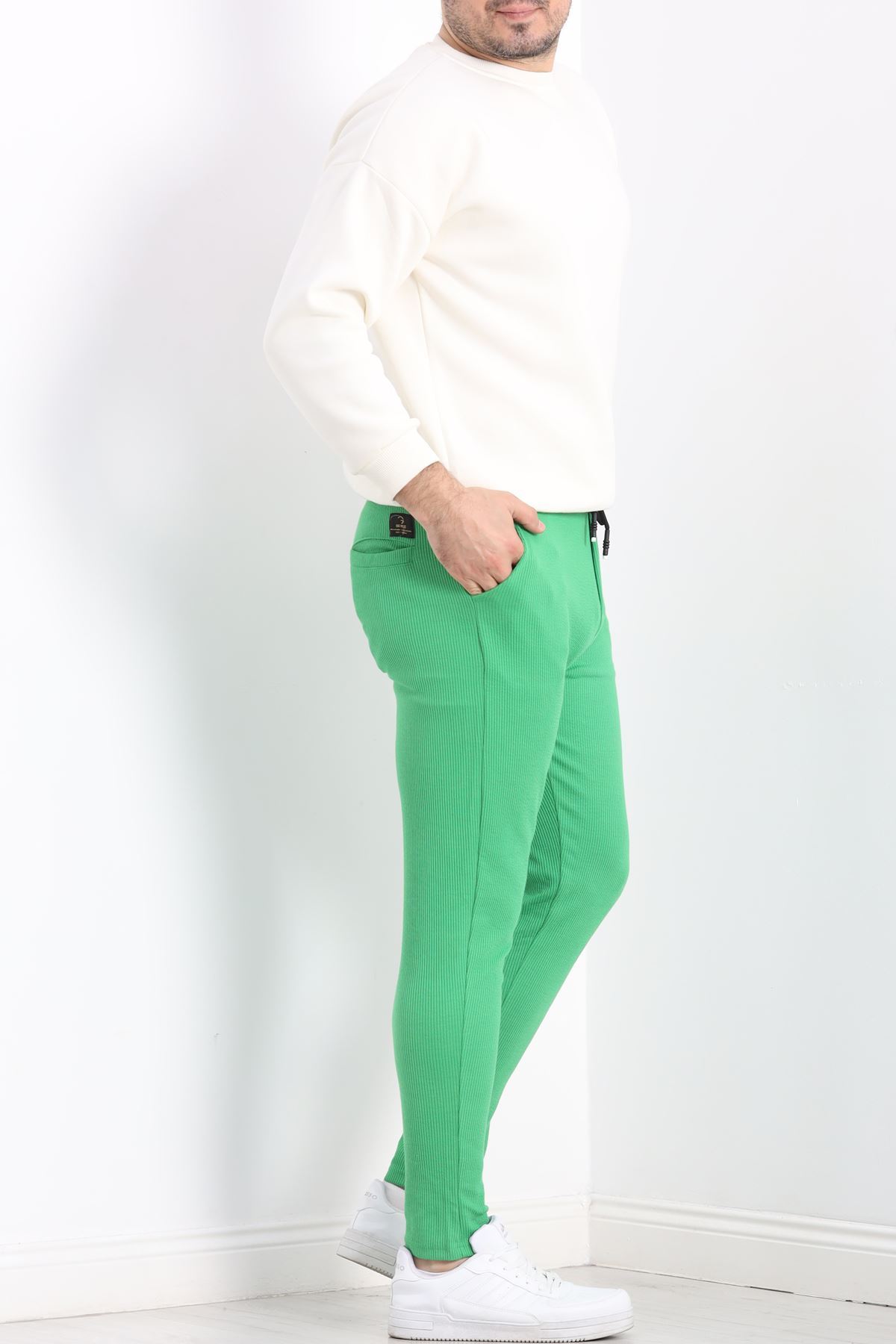 Örme Kumaş Pantolon Açıkyeşil - 30008.1874.