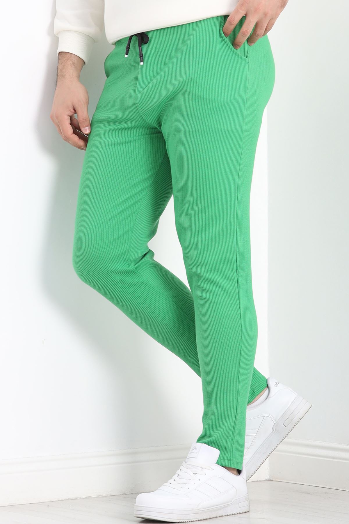 Örme Kumaş Pantolon Açıkyeşil - 30008.1874.