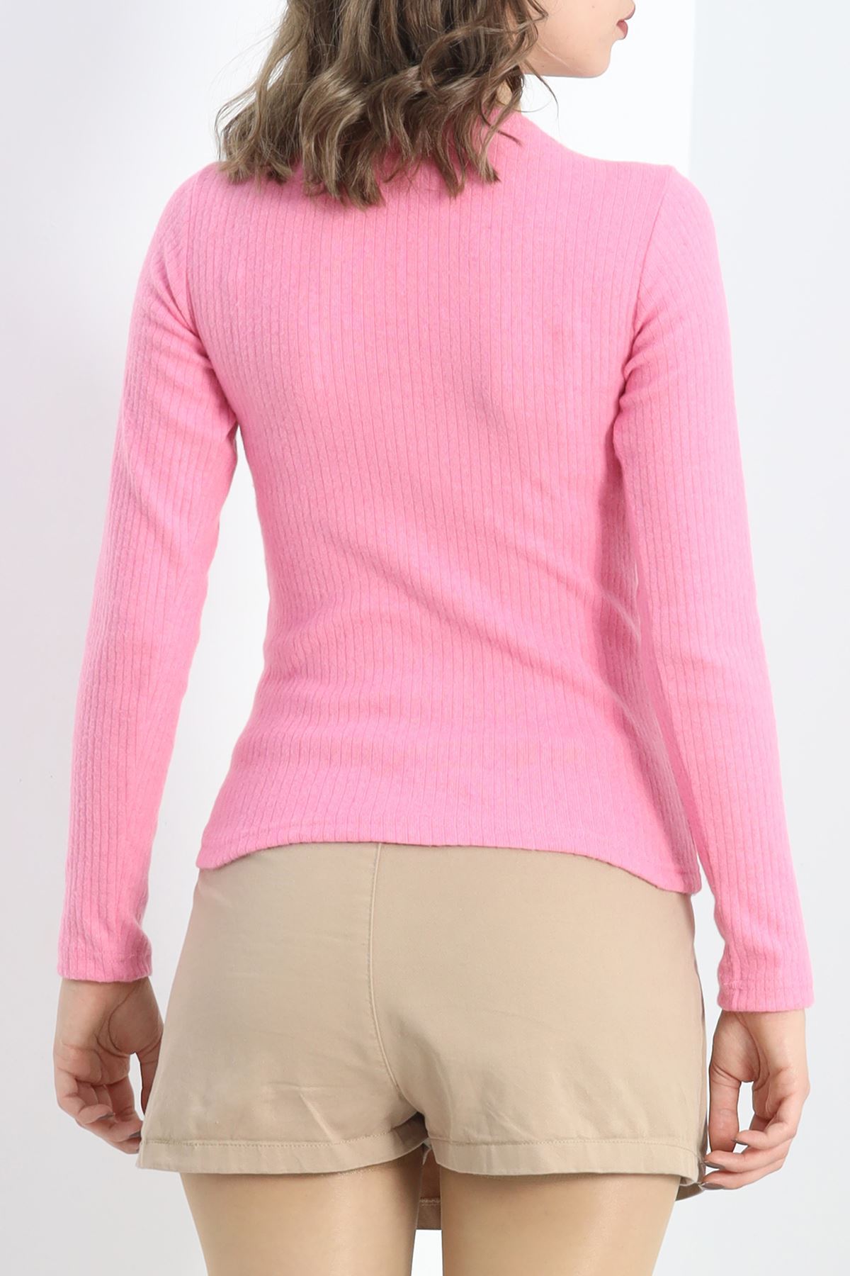 Raporlu Bisiklet Yaka Body Pembe - 50042.1567.