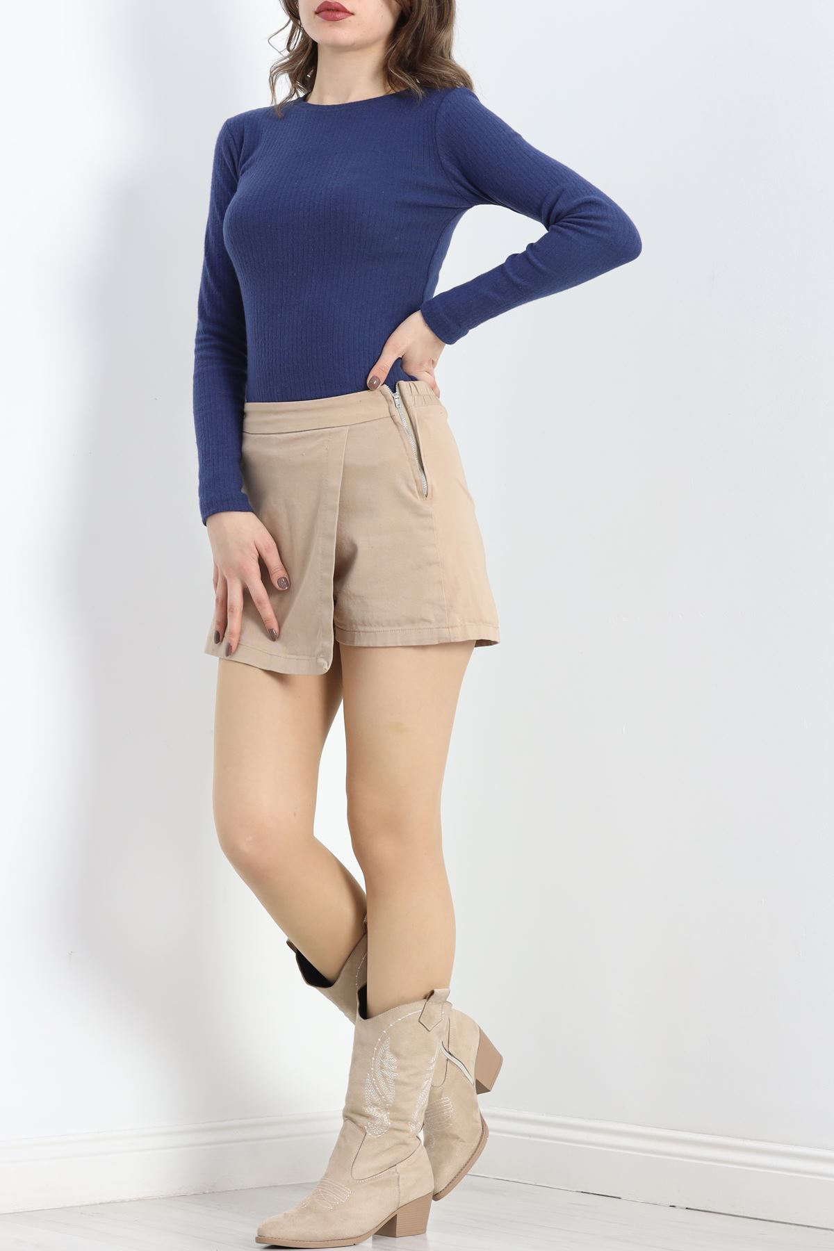 Raporlu Bisiklet Yaka Body Lacivert - 50042.1567.