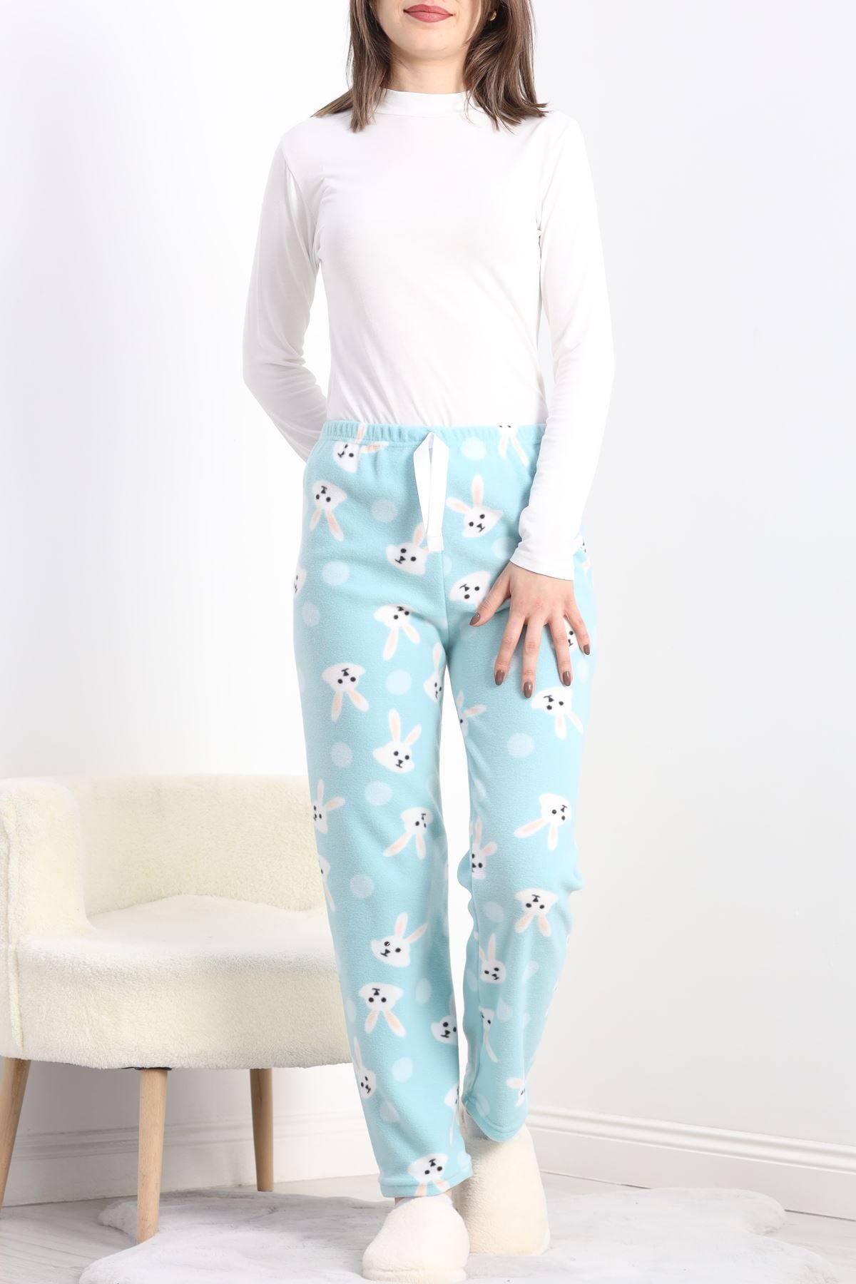 Polar Kumaş Pijama Altı Mint - 20789.1287.