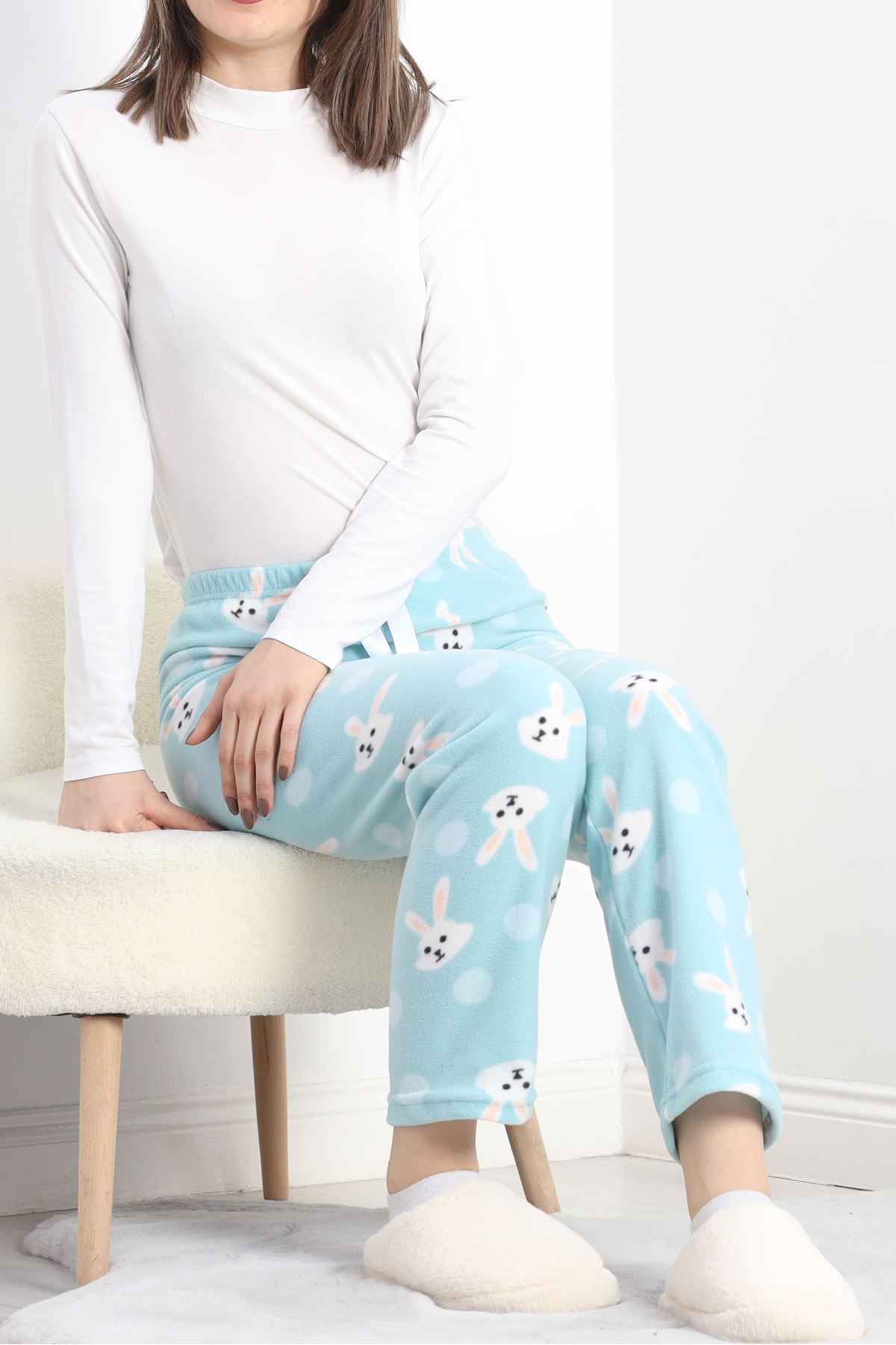 Polar Kumaş Pijama Altı Mint - 20789.1287.