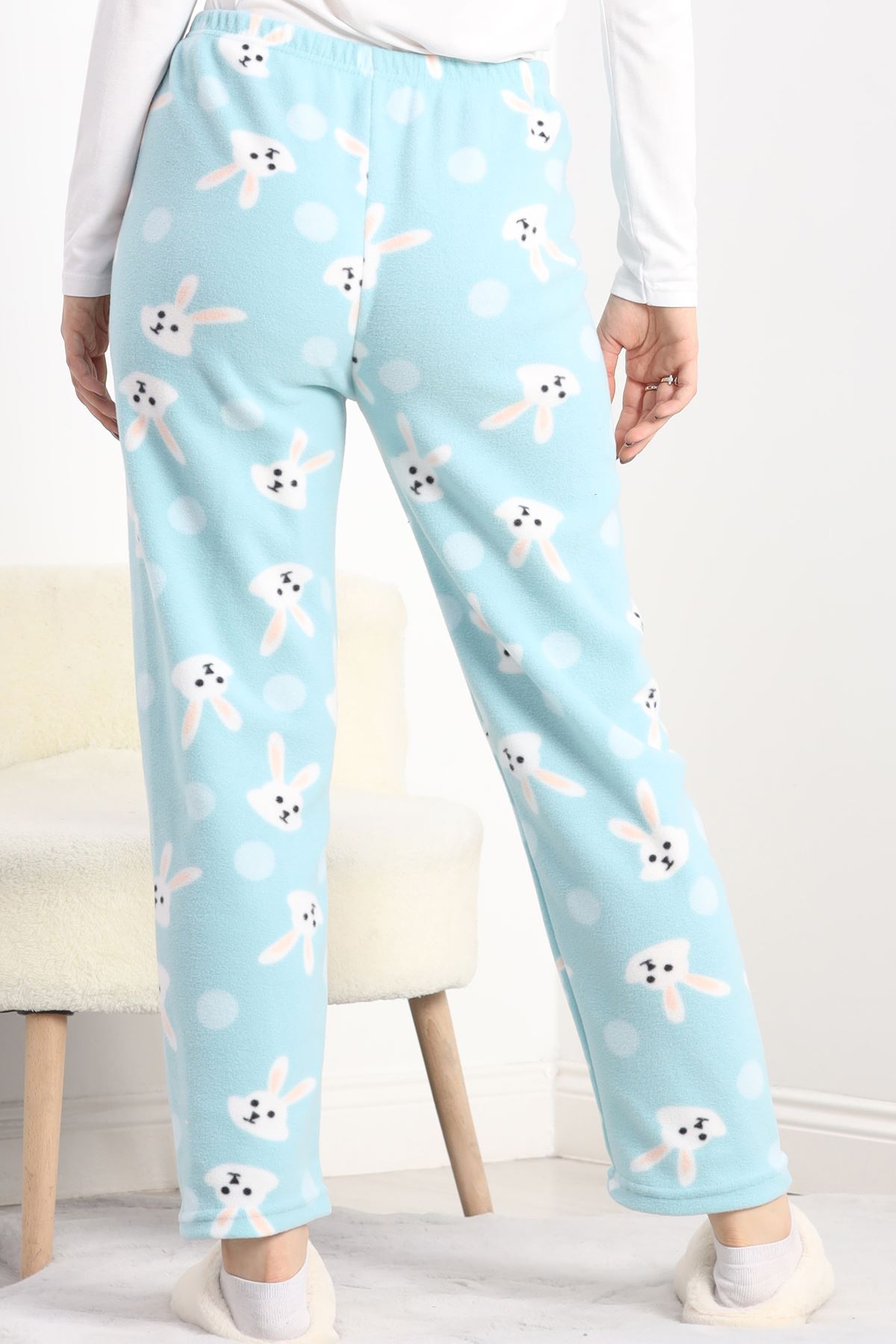 Polar Kumaş Pijama Altı Mint - 20789.1287.