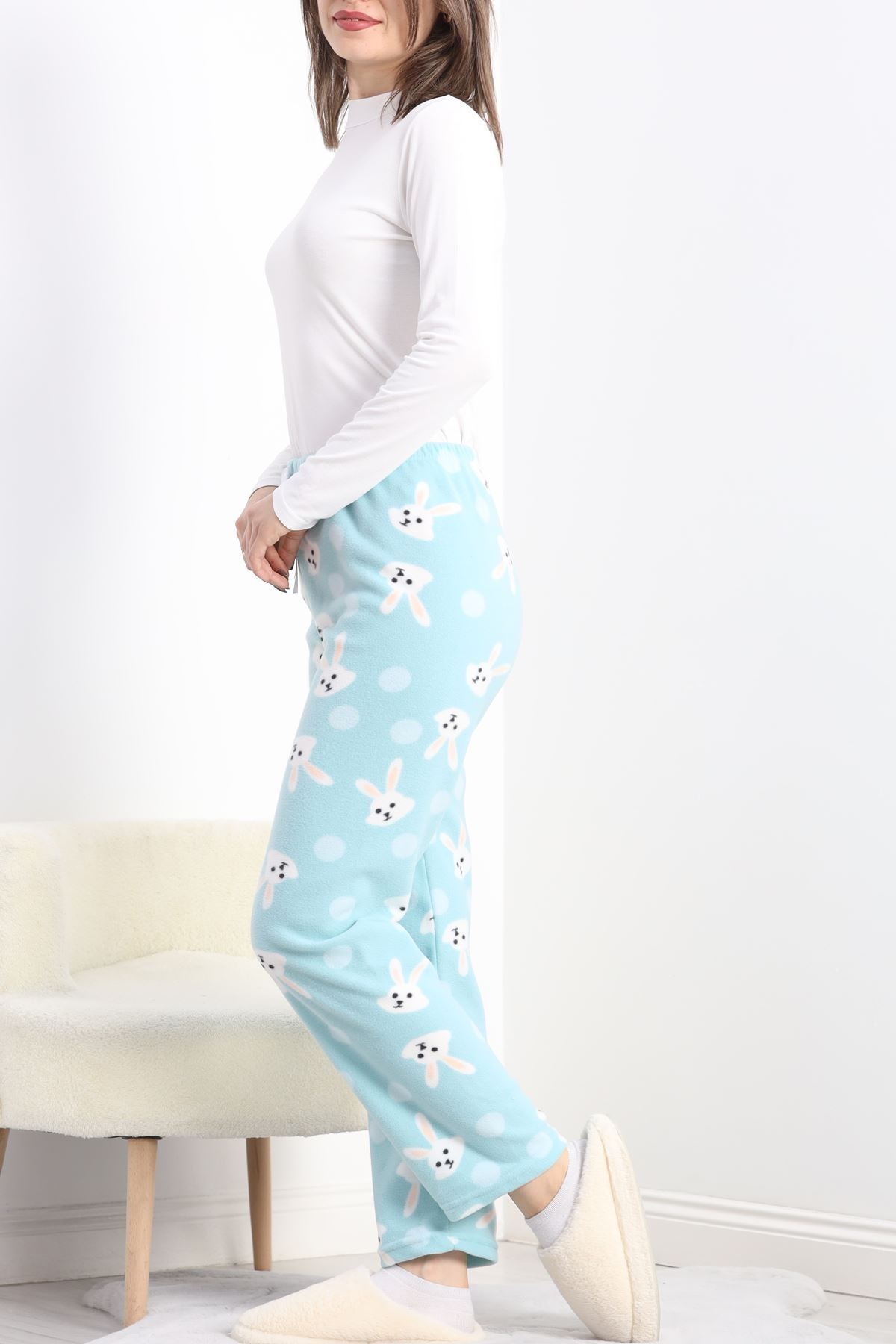 Polar Kumaş Pijama Altı Mint - 20789.1287.
