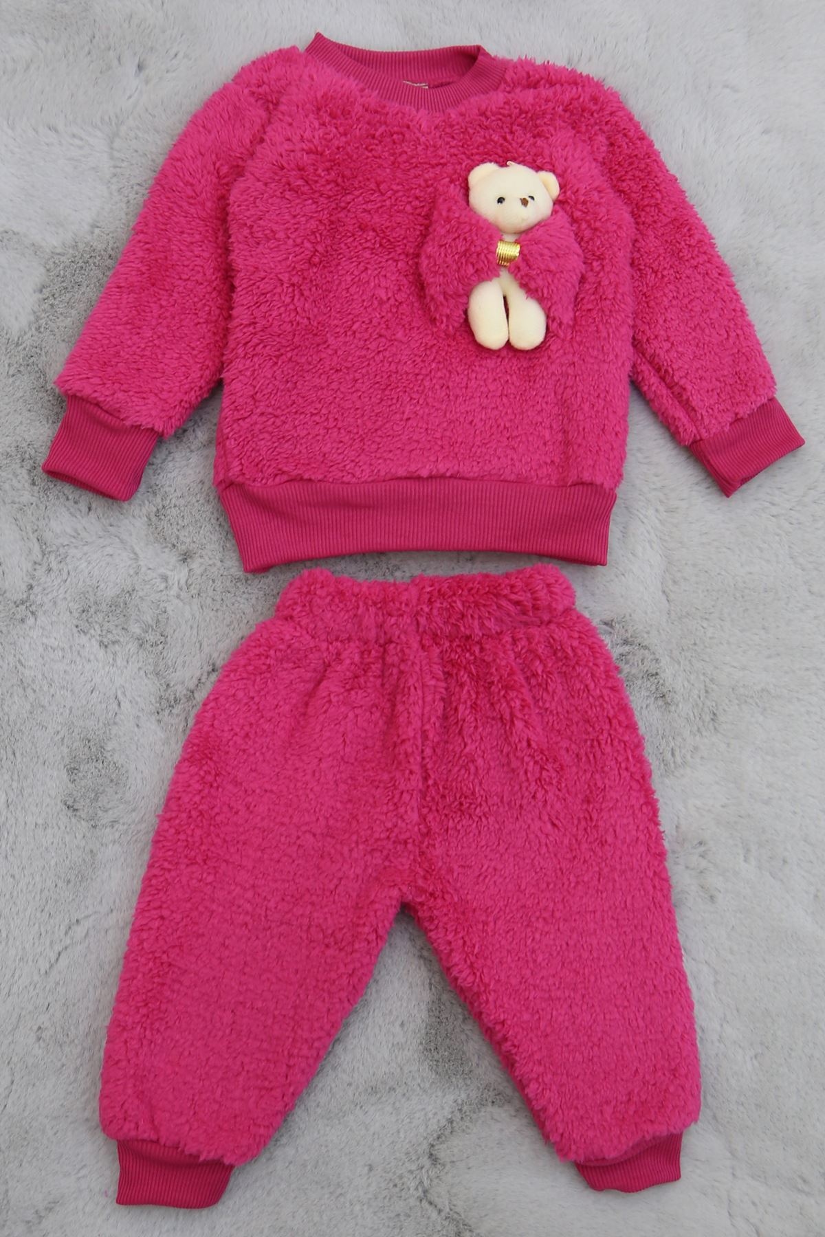 1-9 Aylık Peluş Bebek Takım Fuşya - 30162.904.