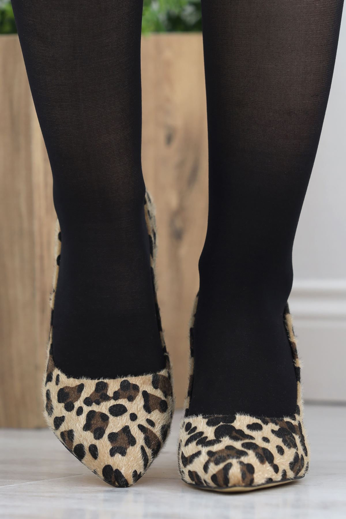 8 Cm Topuklu Stiletto Leopar - 20558.264.