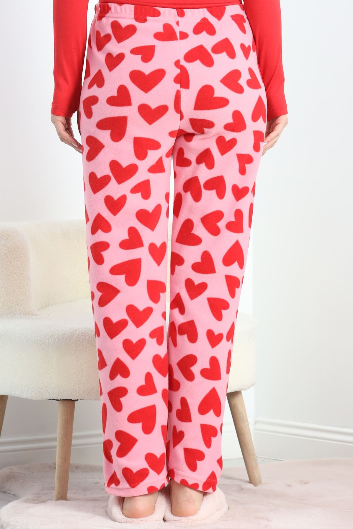 Polar Kumaş Pijama Altı Pembe - 20789.1287.