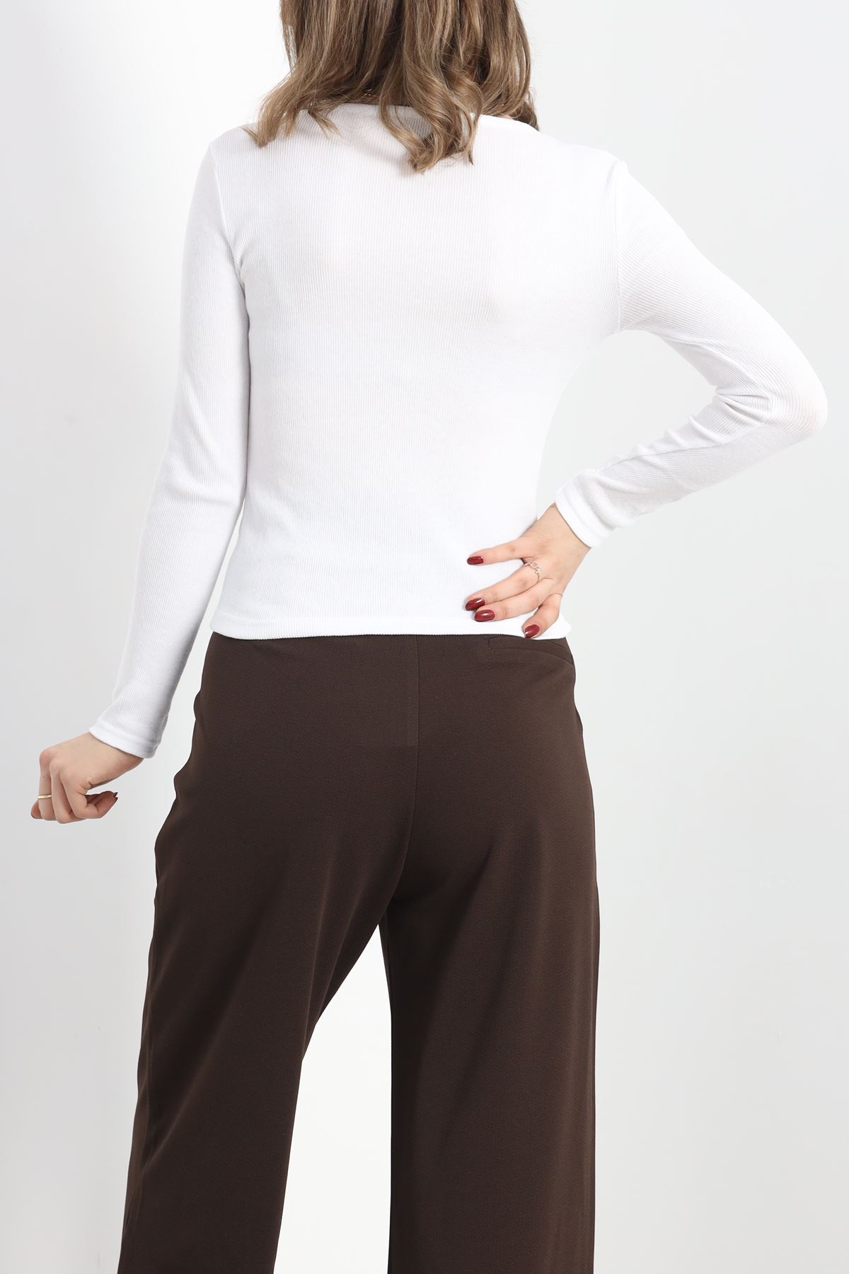 Kare Yaka Dantelli Body Beyaz - 40096.599.