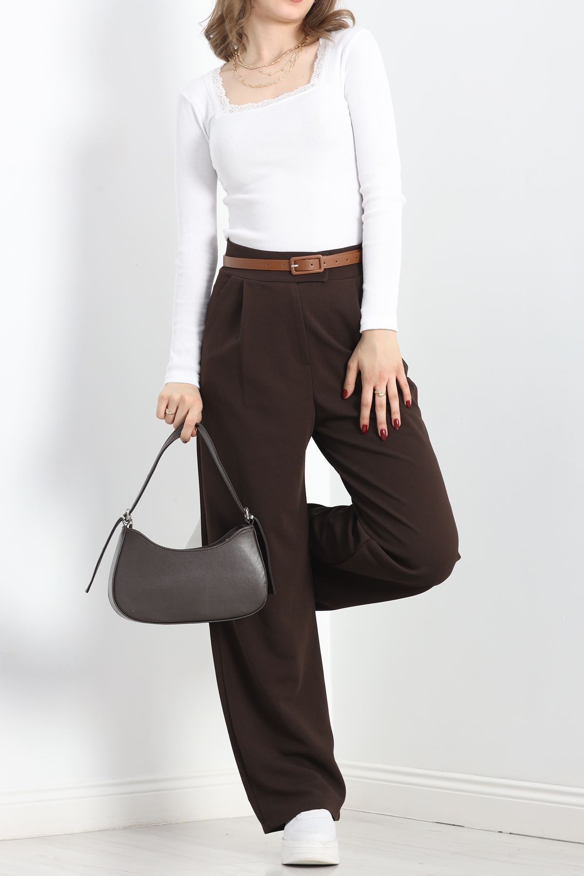 Kare Yaka Dantelli Body Beyaz - 40096.599.