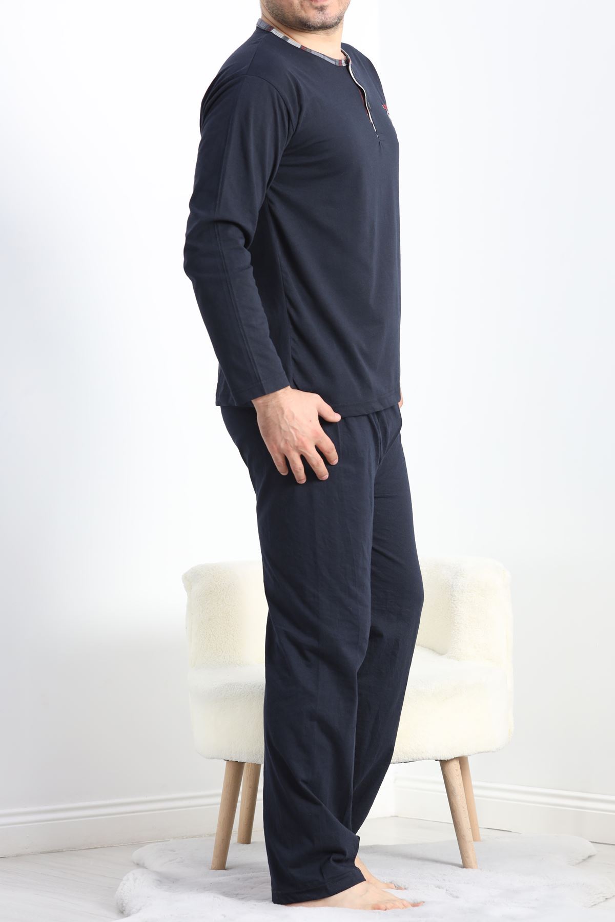 Sportif Erkek Pijama Takımı Siyah - 40067.1838.