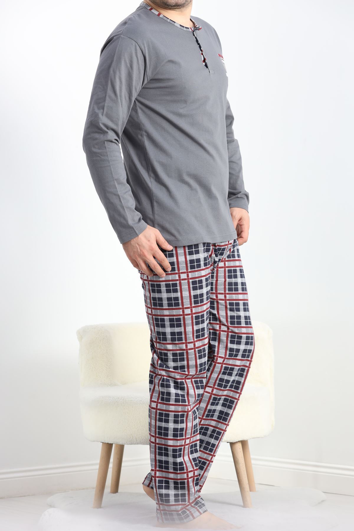 Sportif Erkek Pijama Takımı Boyalıanti - 40067.1838.