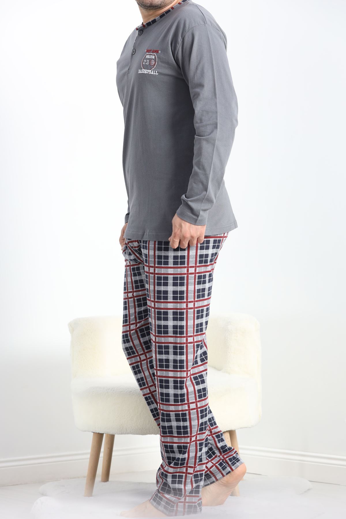 Sportif Erkek Pijama Takımı Boyalıanti - 40067.1838.