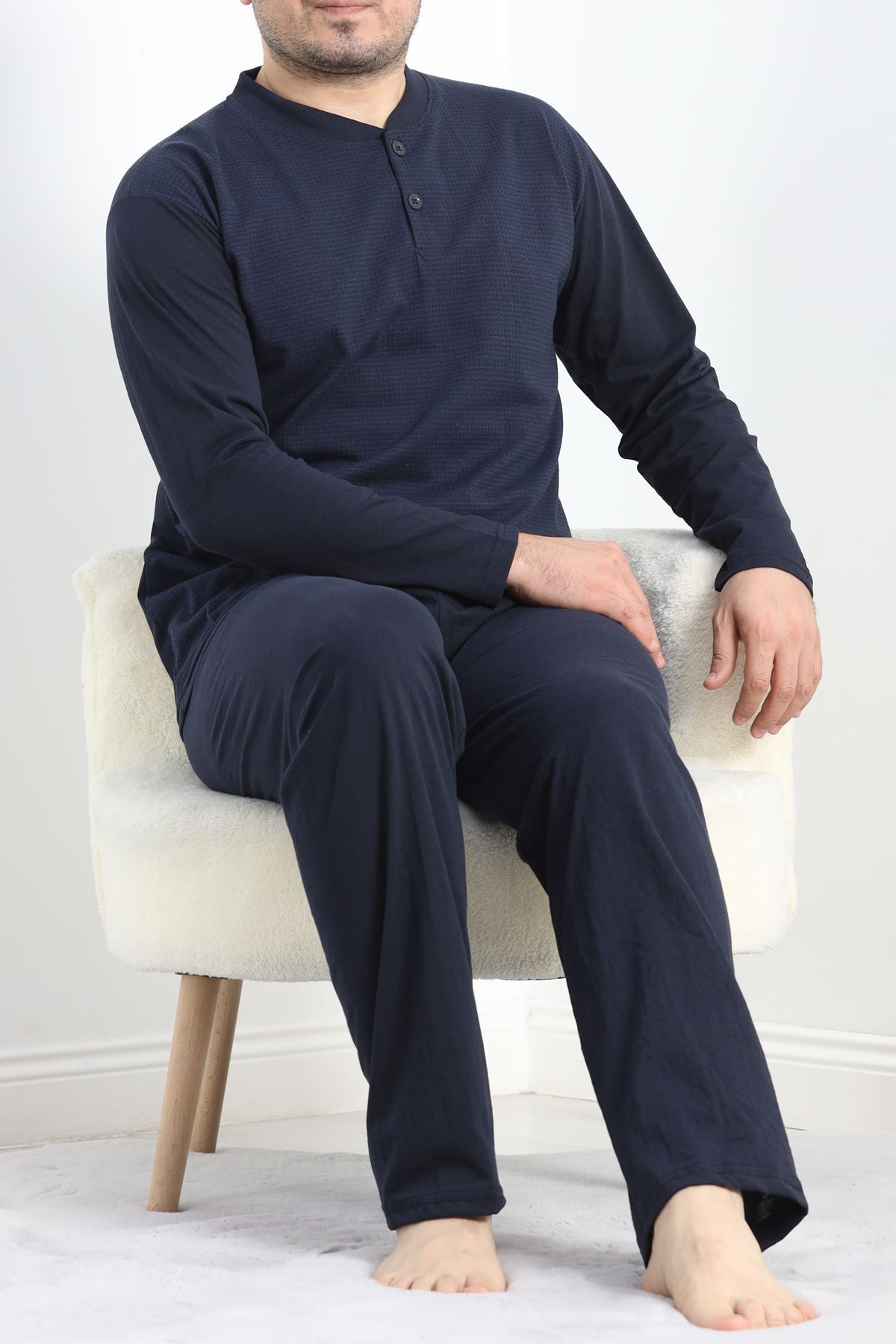 Jakarlı Erkek Pijama Takımı Laci - 40063.1838.