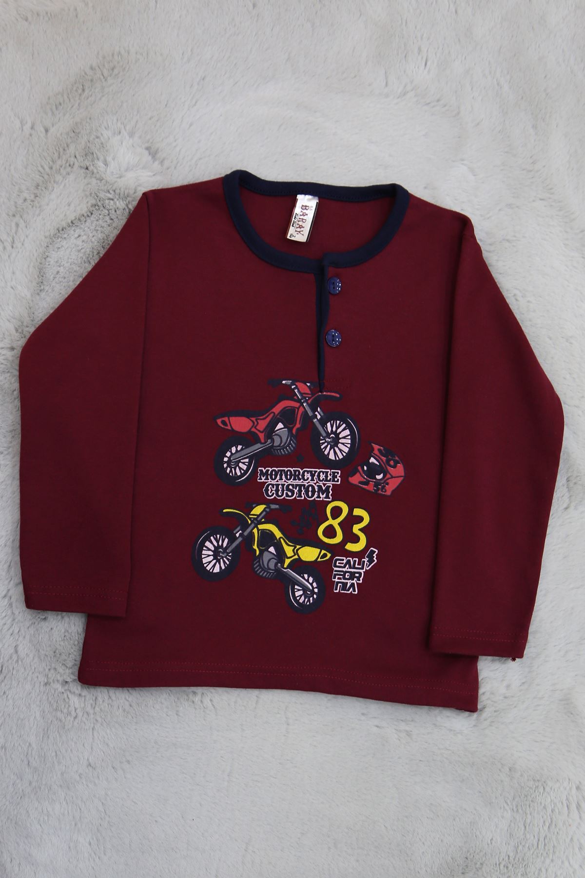 2-8 Yaş Erkek Çocuk Takım Bordo - 19571.1902.