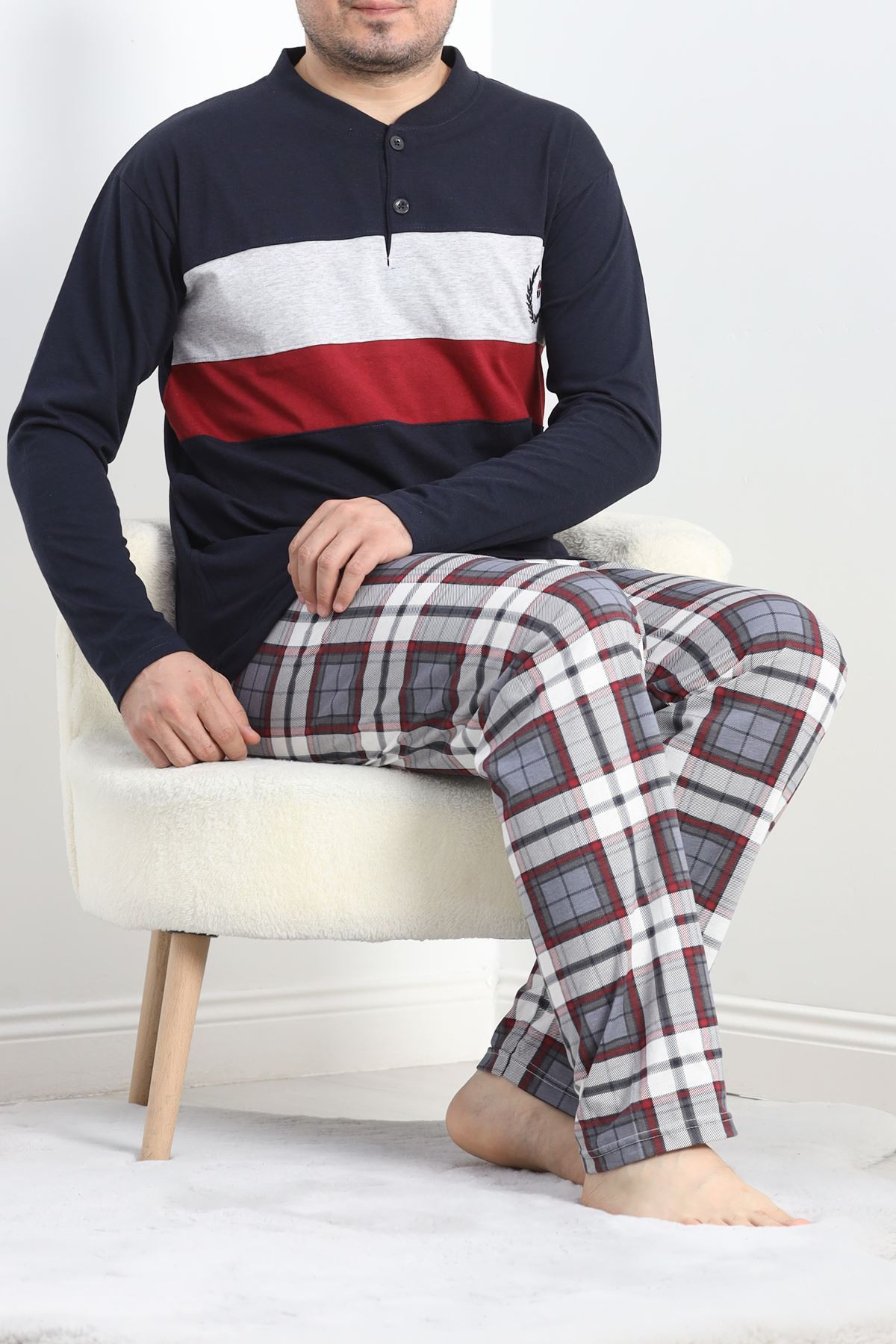 Erkek Pijama Takımı Lacibordo - 20830.1838.