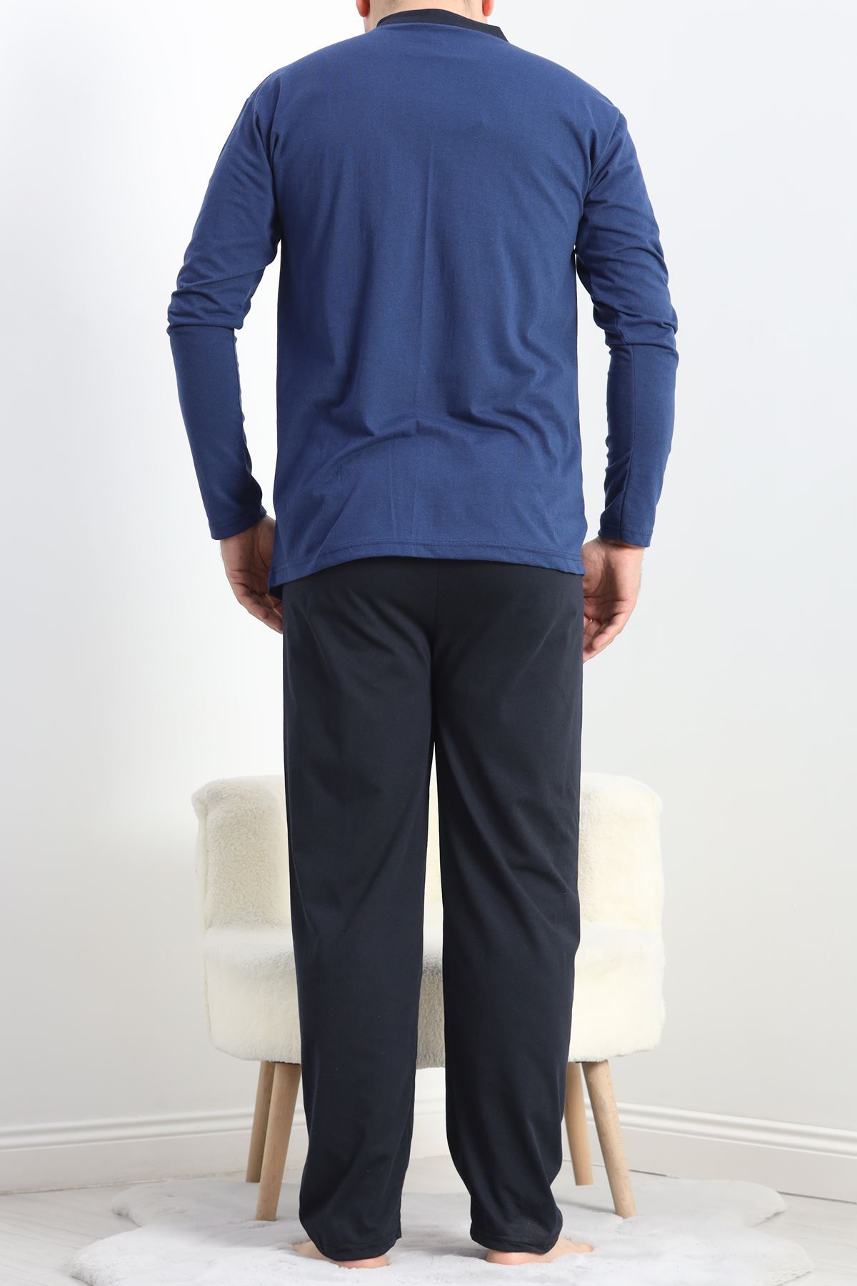 Erkek Pijama Takımı İndigo - 20835.1838.