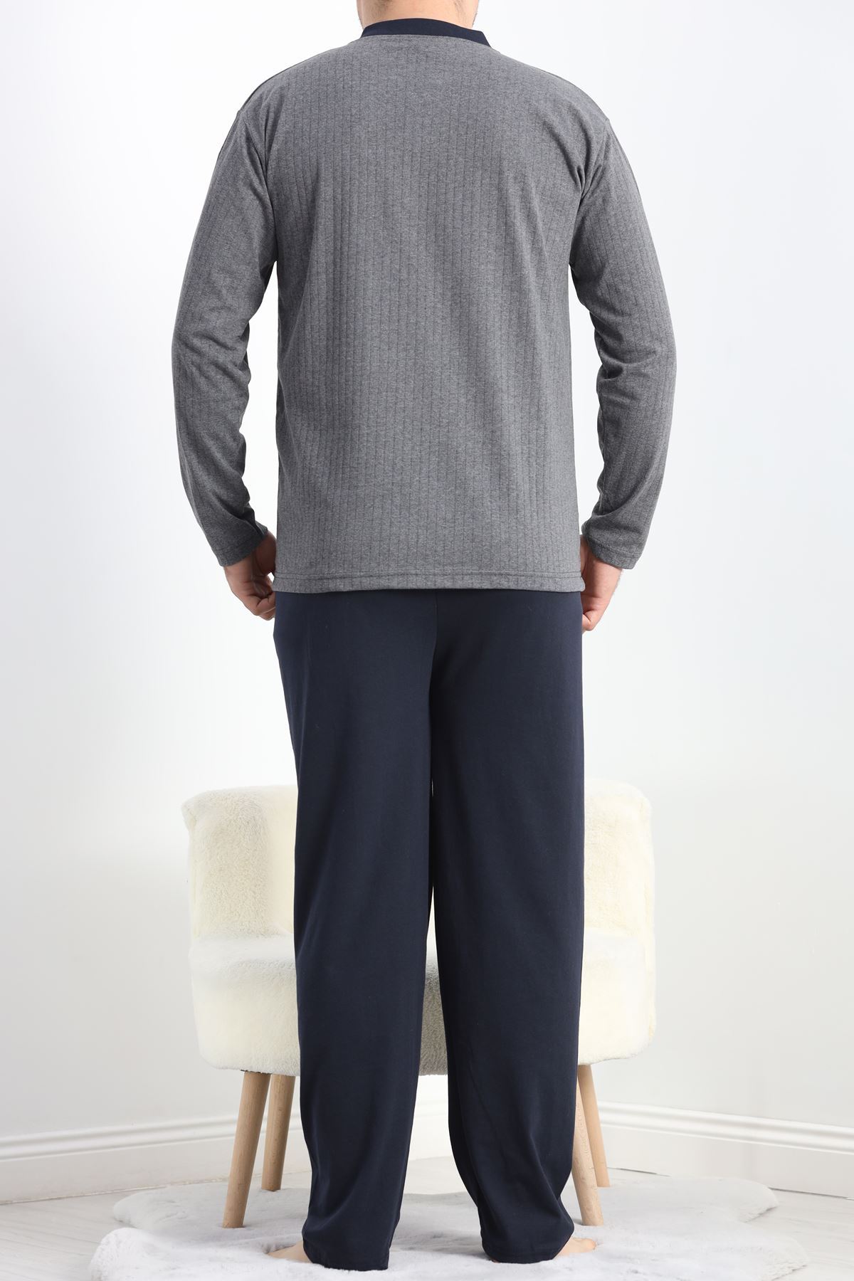 Erkek Pijama Takımı Antrasit - 20221.1838.