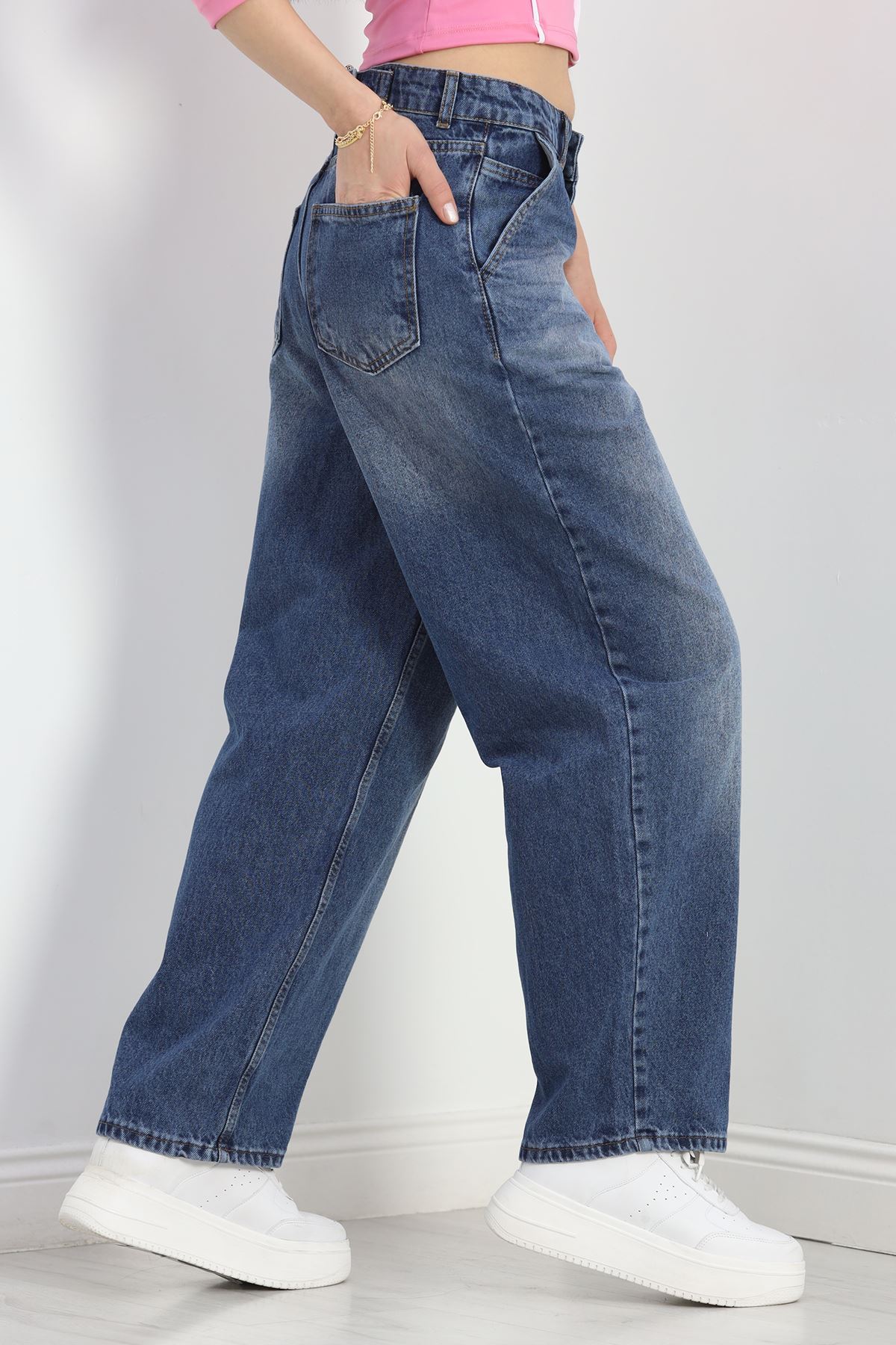 Baggy Kot Pantolon Mavi - 40088.1184.